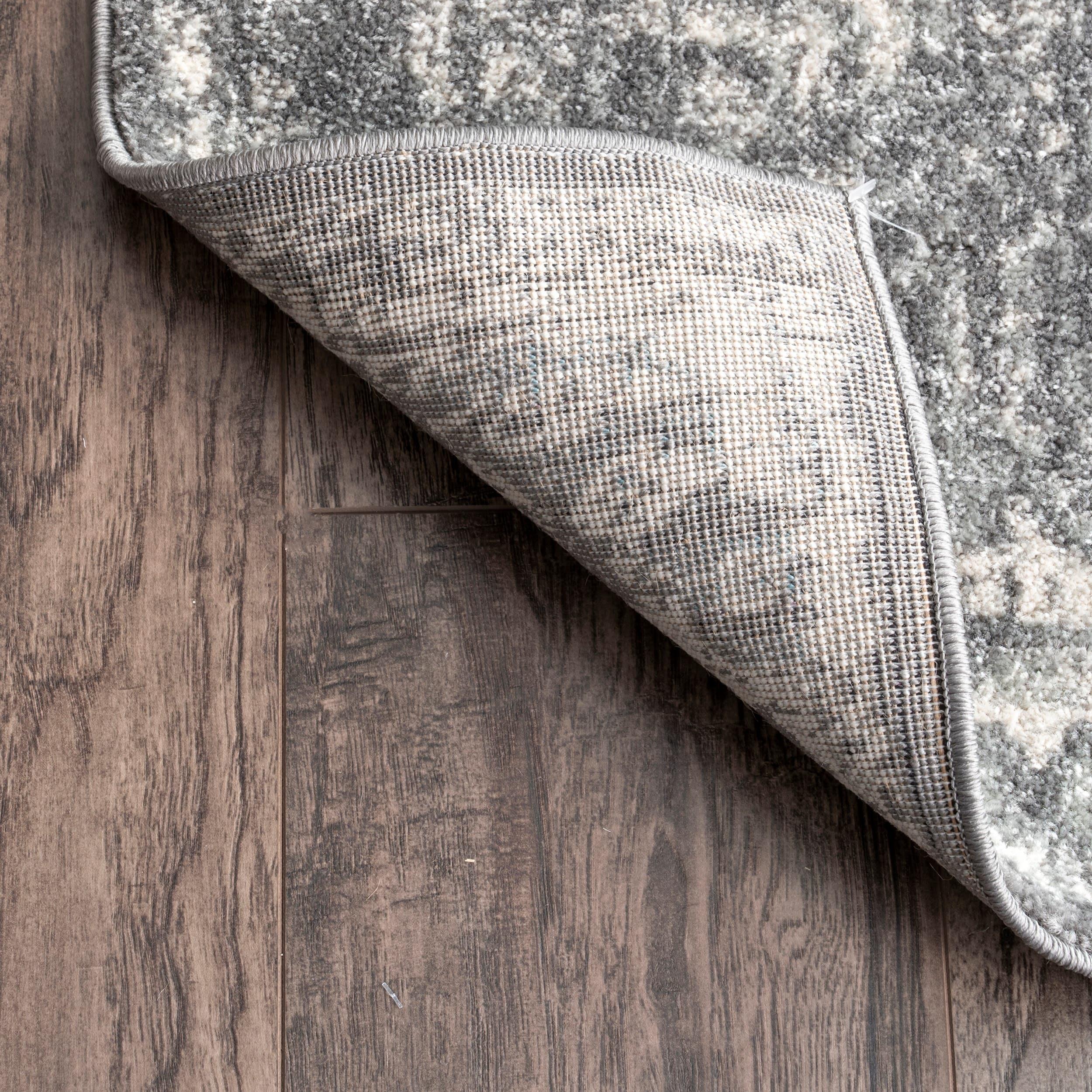 Nuloom Maranda Oriental/Persian 5x7 Indoor Area Rug for Living Room Bedroom Dining Room Kitchen, Dark Grey/Ivory