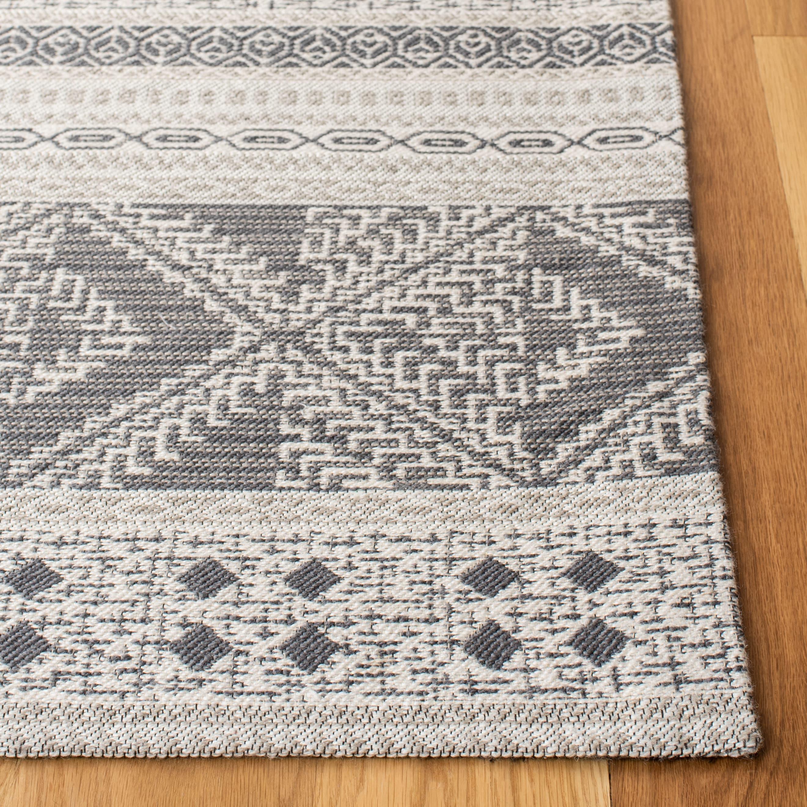 Classic Vintage CLV717 Hand Woven Area Rug - Grey - 6'x9' - Safavieh.
