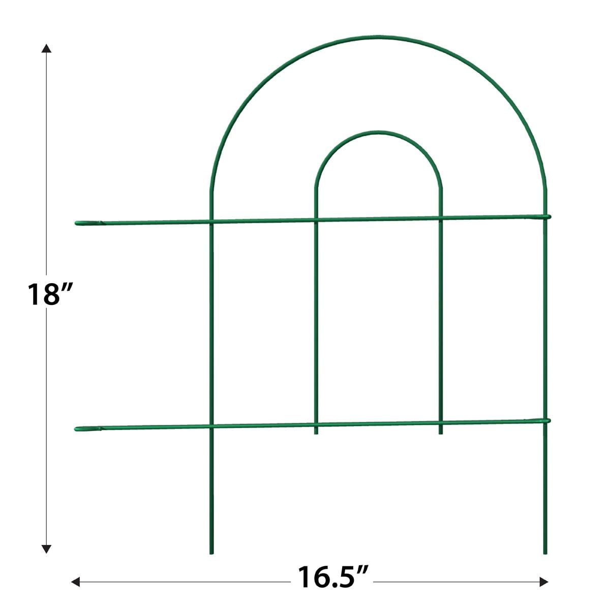 Garden Zone 18'' H x 96'' W Metal Border Fencing