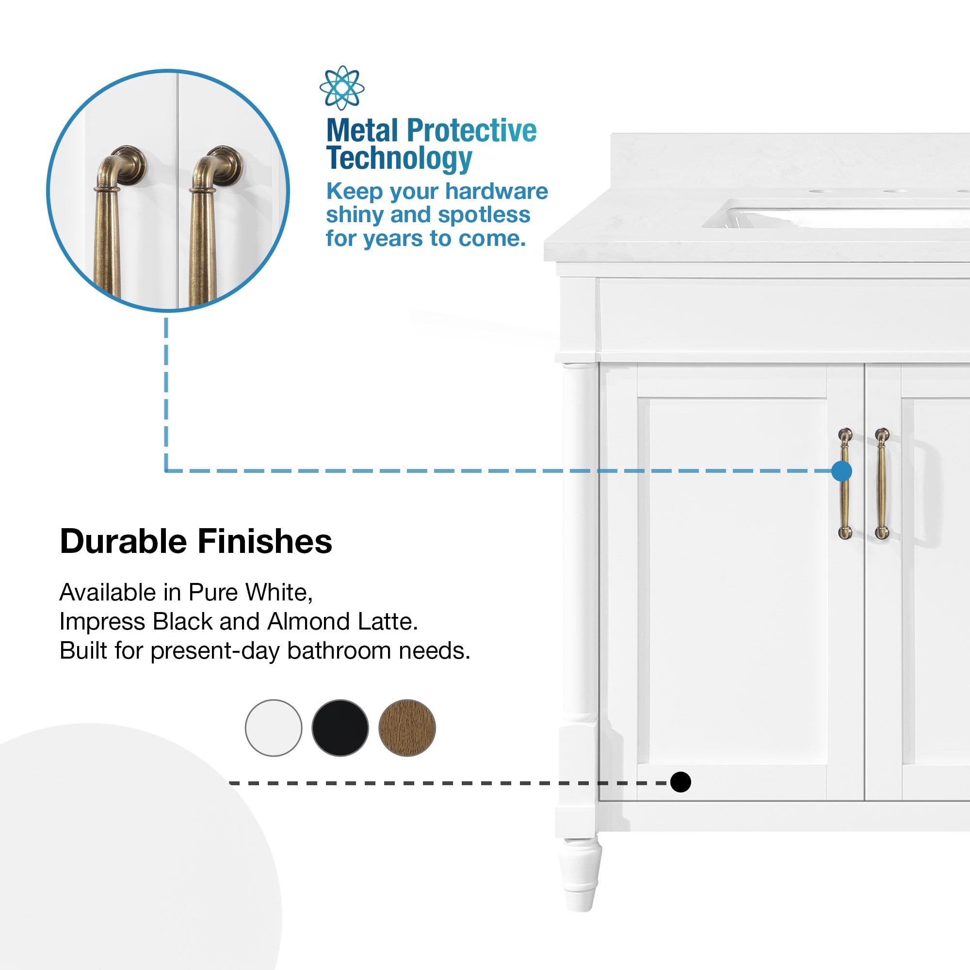 Ove Decors OVE Decors Salisbury 72 in. Double Sink Bathroom Vanity in Pure White