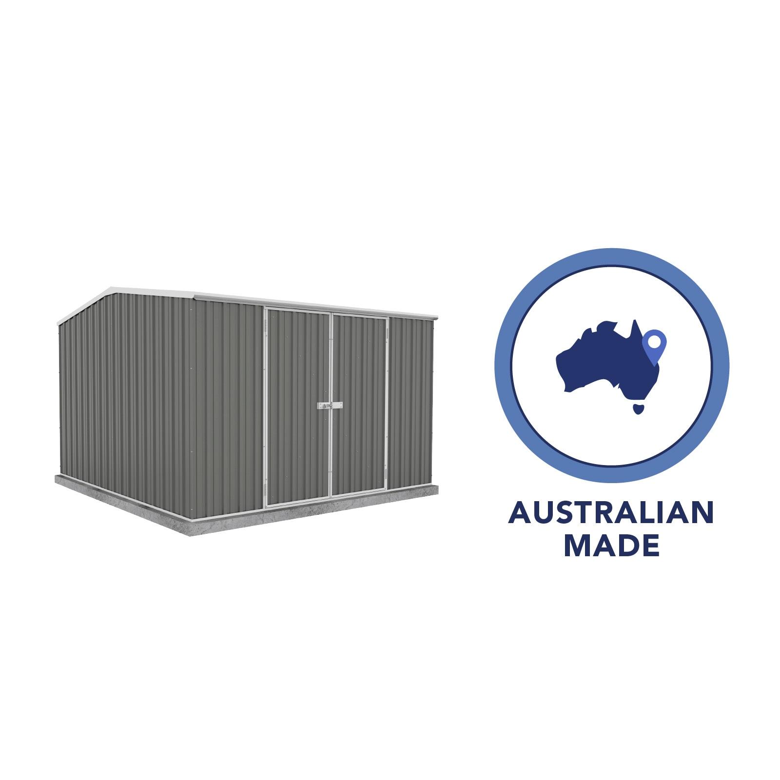 Absco Premier 10 ft. W x 10 ft. D Metal Storage Shed
