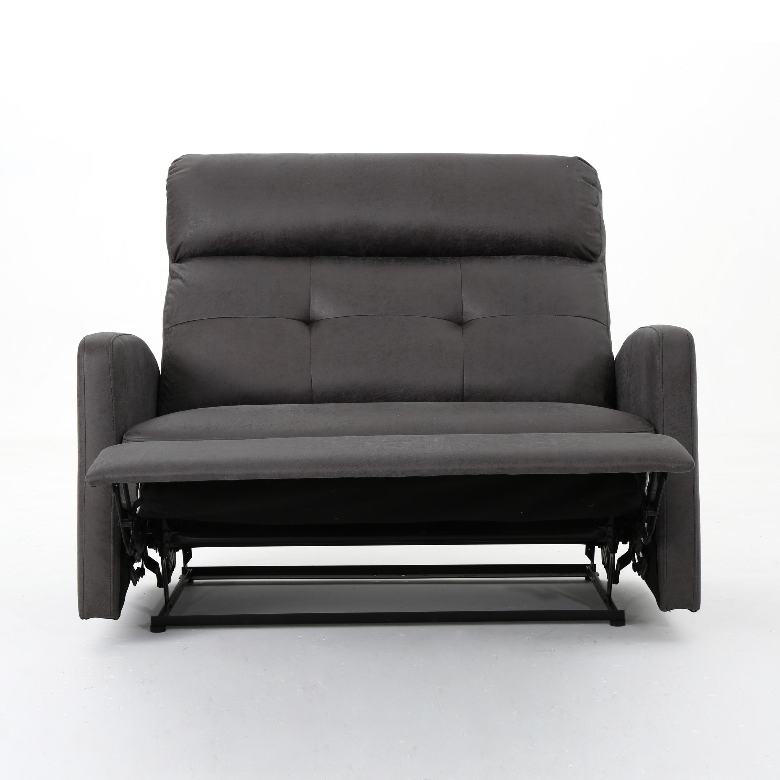 Halima 2-Seater Recliner - Slate - Christopher Knight Home: Upholstered Polyester, Hardwood Frame, 500lb Capacity