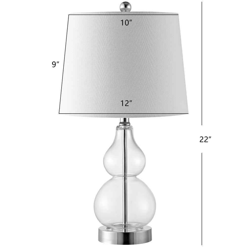 Brisor Table Lamp (Set of 2) - 22 Inch Height - TBL4222 - Clear - Safavieh