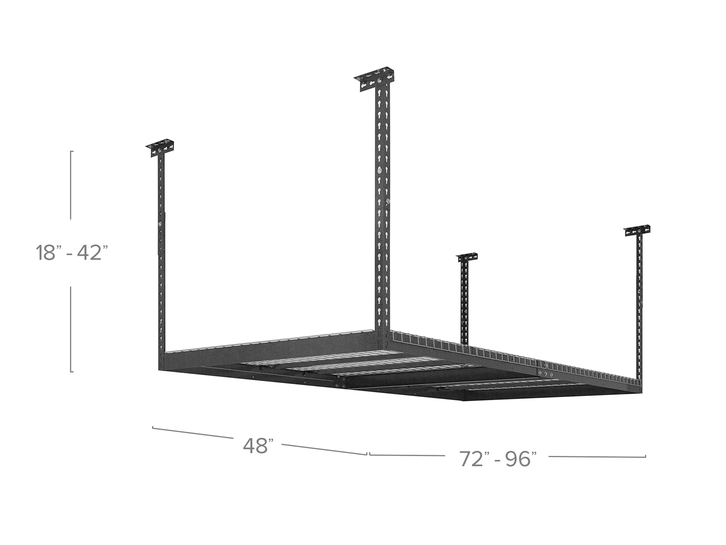 NewAge Products VersaRac 4ft x 8ft Adjustable Garage Overhead Rack