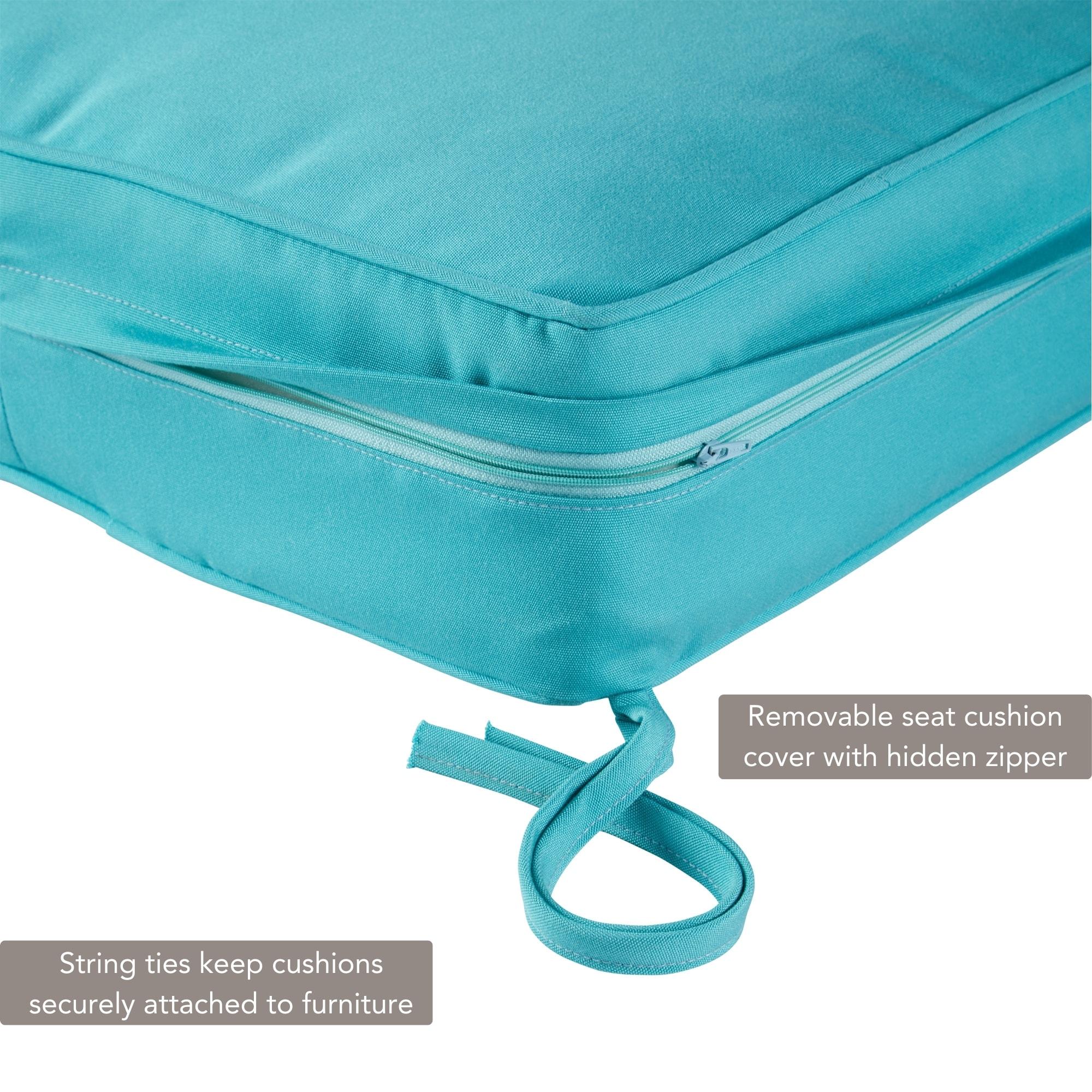 Aruba Outdoor Sunbrella Fabric 2-Piece Deep Seat Cushion Set by Greendale Home Fashions