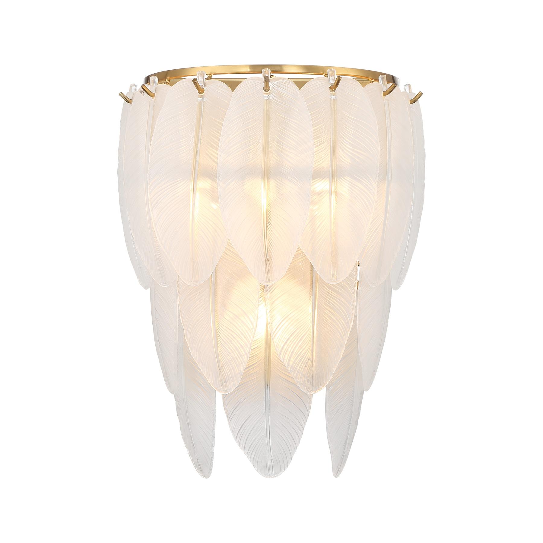 Breegan Jane by Breegan Jane x Savoy Boa 3-Light Wall Sconce in Warm Brass by Breegan Jane