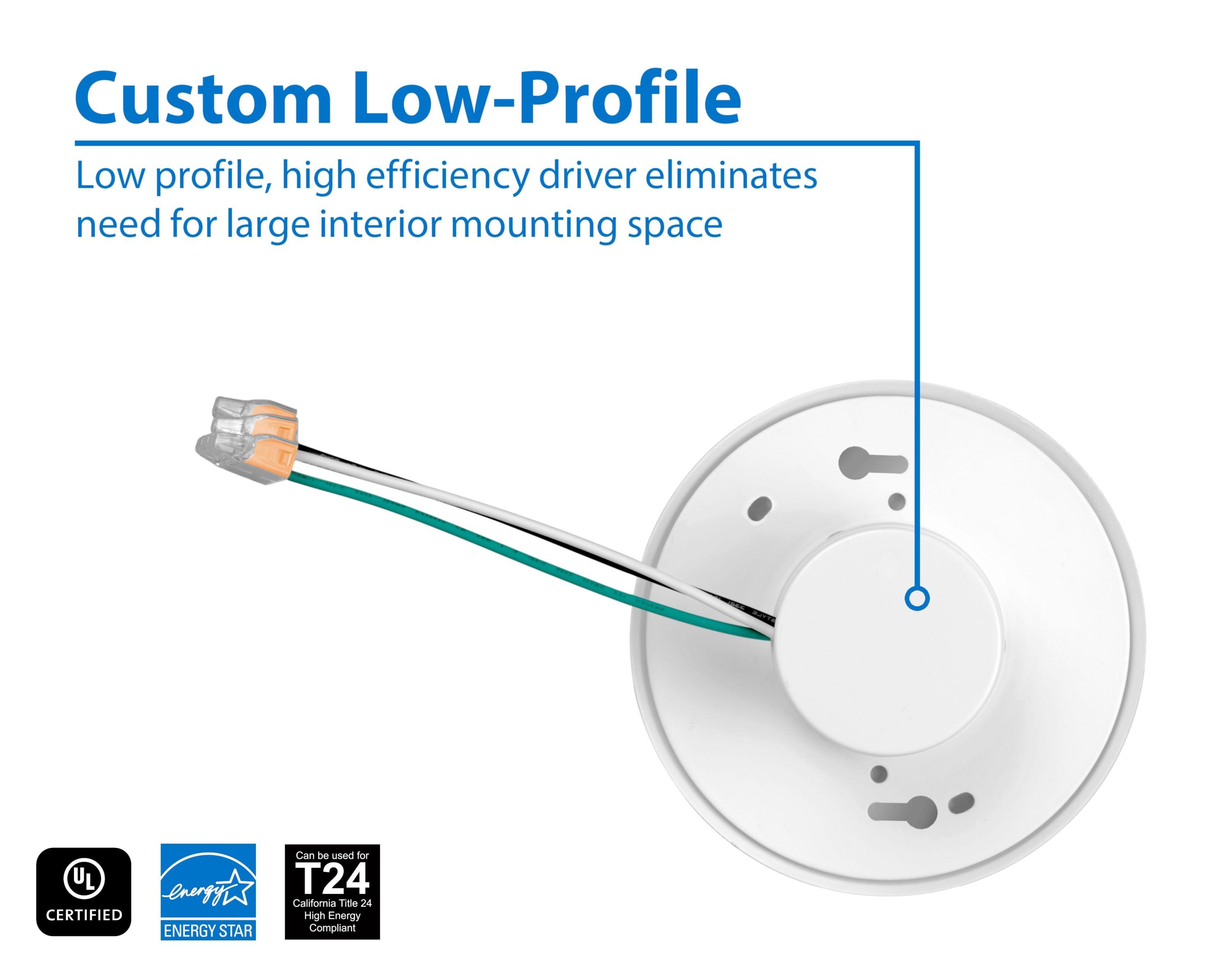 DLFv3 Round 5'' Dimmable LED Canless Recessed Lighting Kit