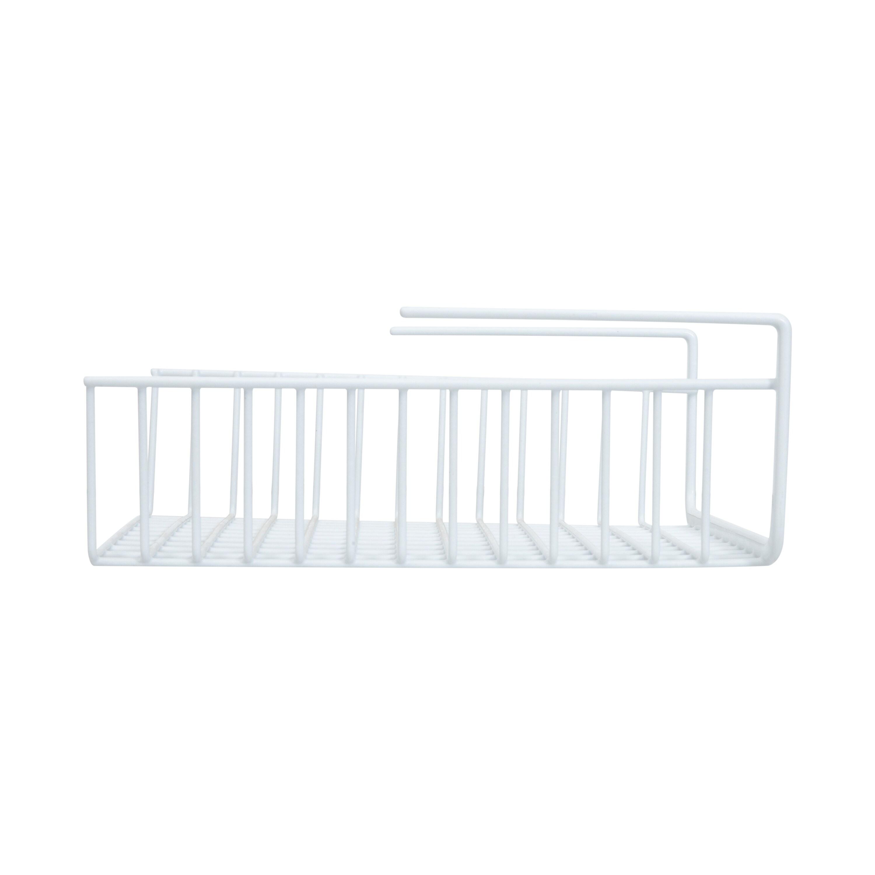 Organize It All Foil and Plastic Wrap Shelf Cabinet Organizer,13.5" x 12.5" L , White