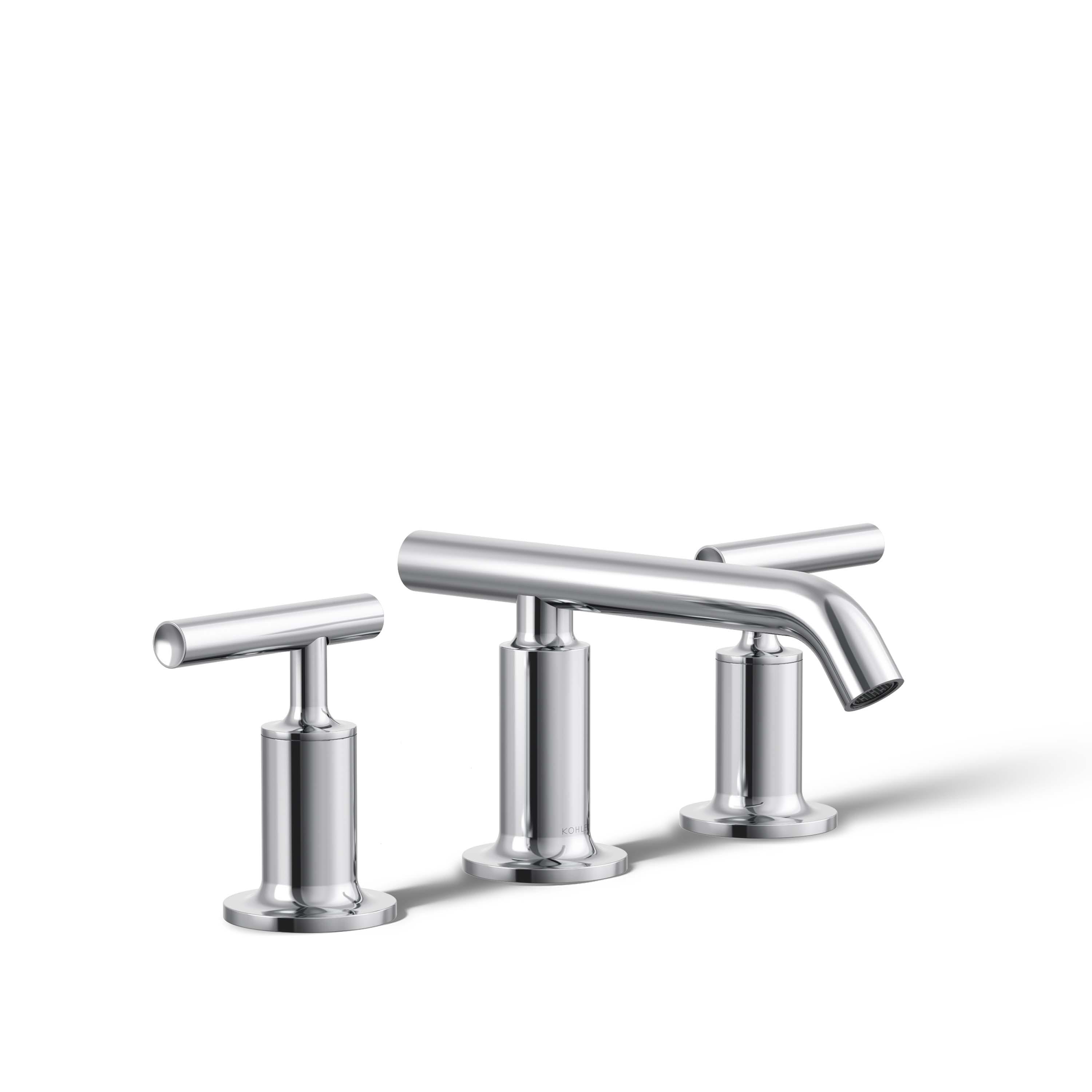 Purist® Widespread Bathroom Faucet with Drain Assembly