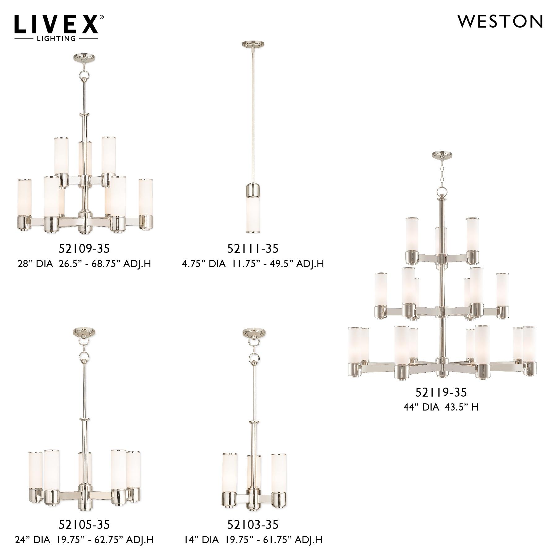Livex Lighting - Weston - 17 Light Foyer Chandelier in Contemporary Style - 44