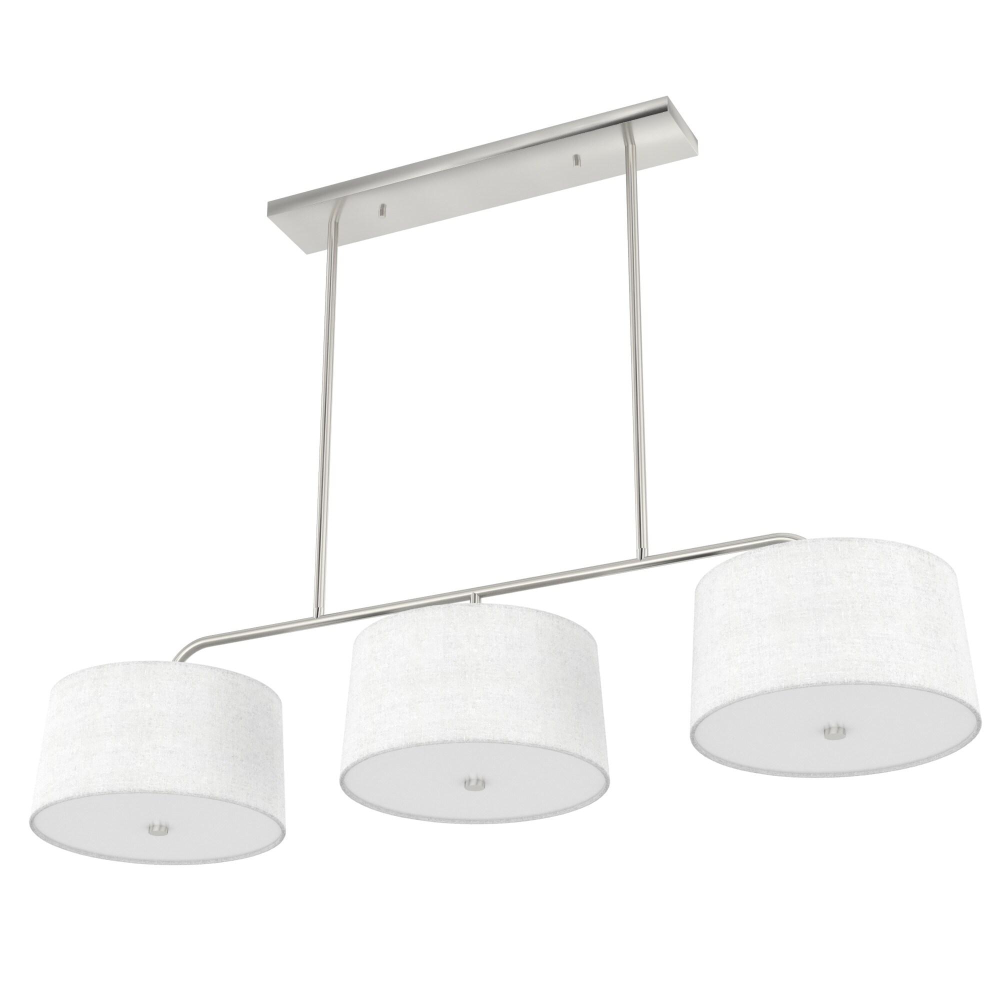 Cottage Hill 6 - Light Kitchen Island Shaded Linear Chandelier