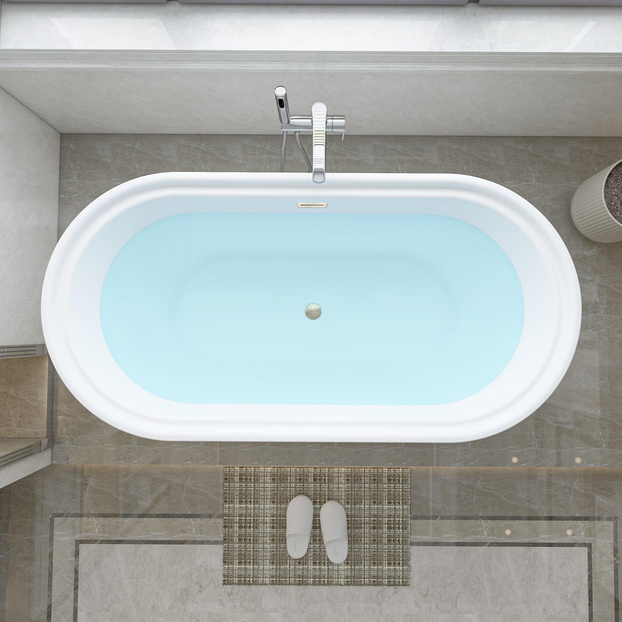 54'' x 29'' Freestanding Soaking Acrylic Bathtub