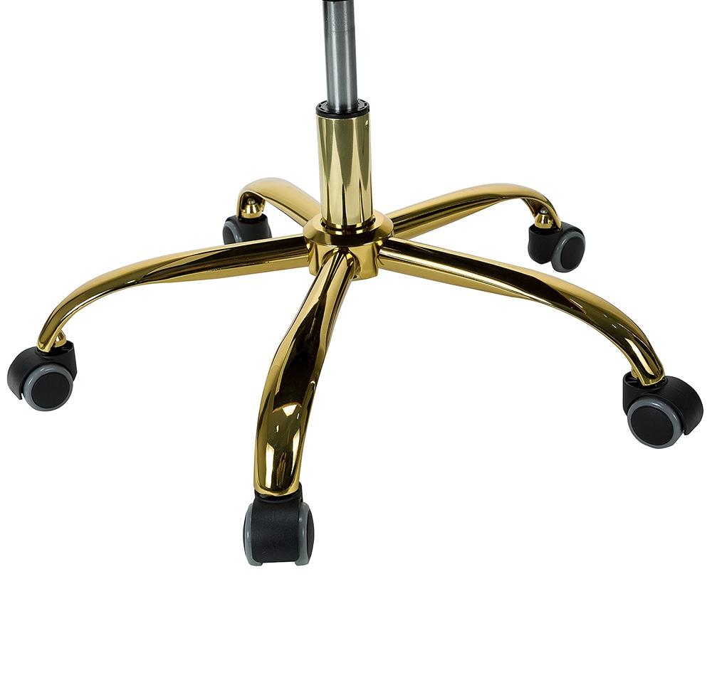 Ergonomic Swivel Task Chair in Cowhide Fabric with Metal Base