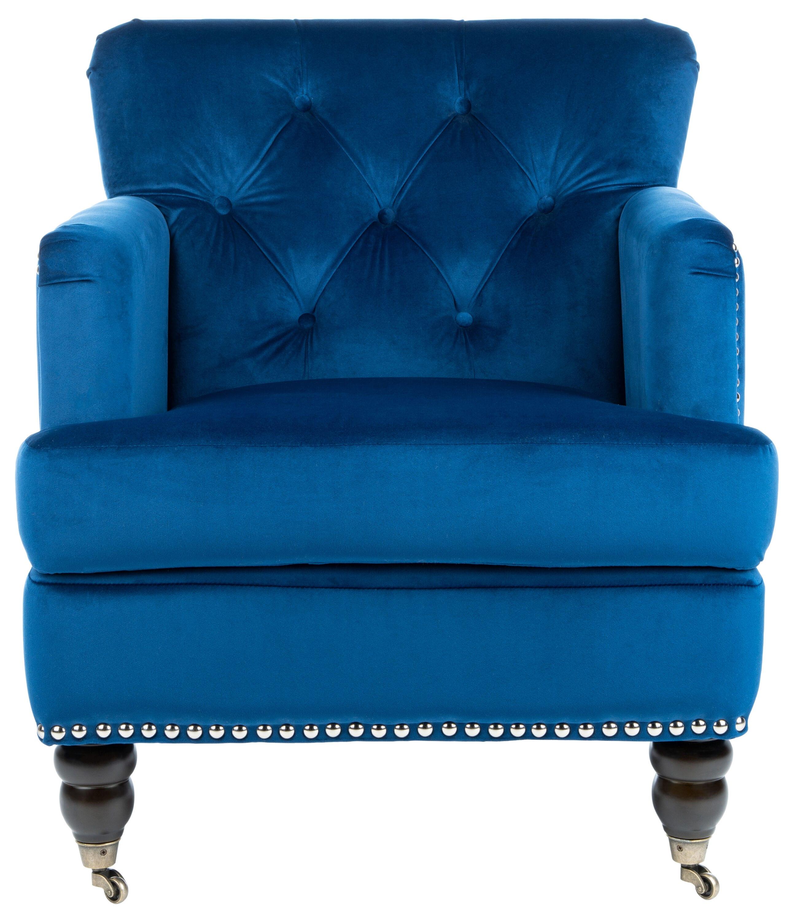 Colin Chair - HUD8212 - Navy/Espresso - Safavieh