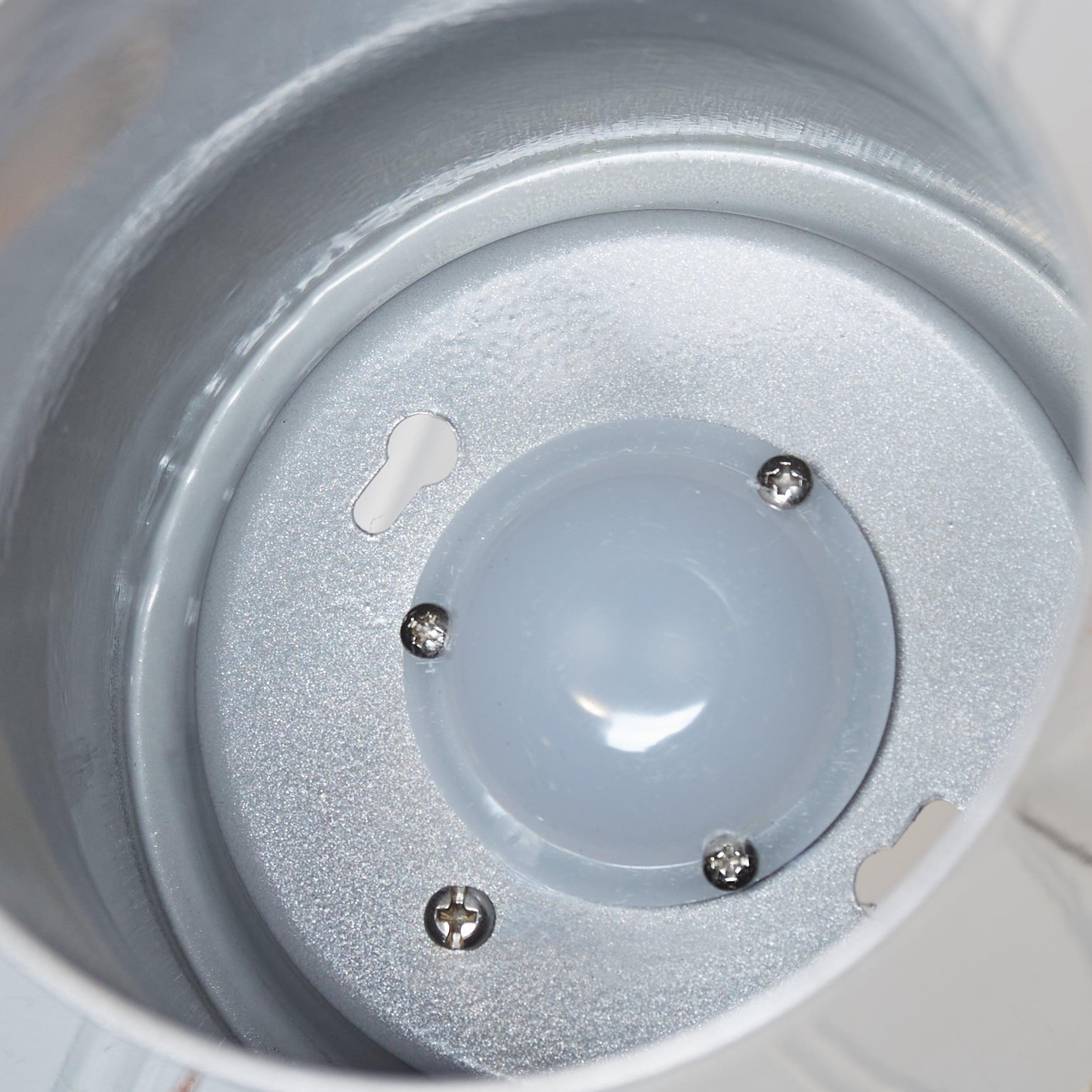 Transitional Small Outdoor LED Flush Mount in Painted Brushed Nickel