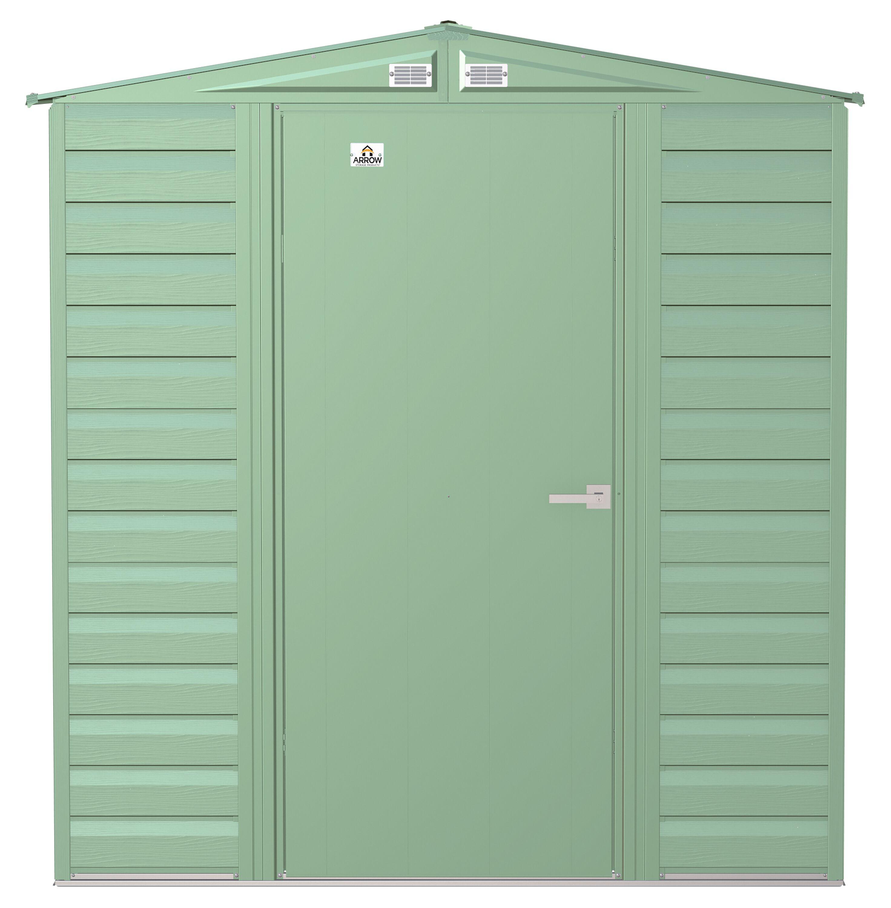 Arrow 6 ft. W x 7 ft. D Galvanized Steel	 Storage Shed