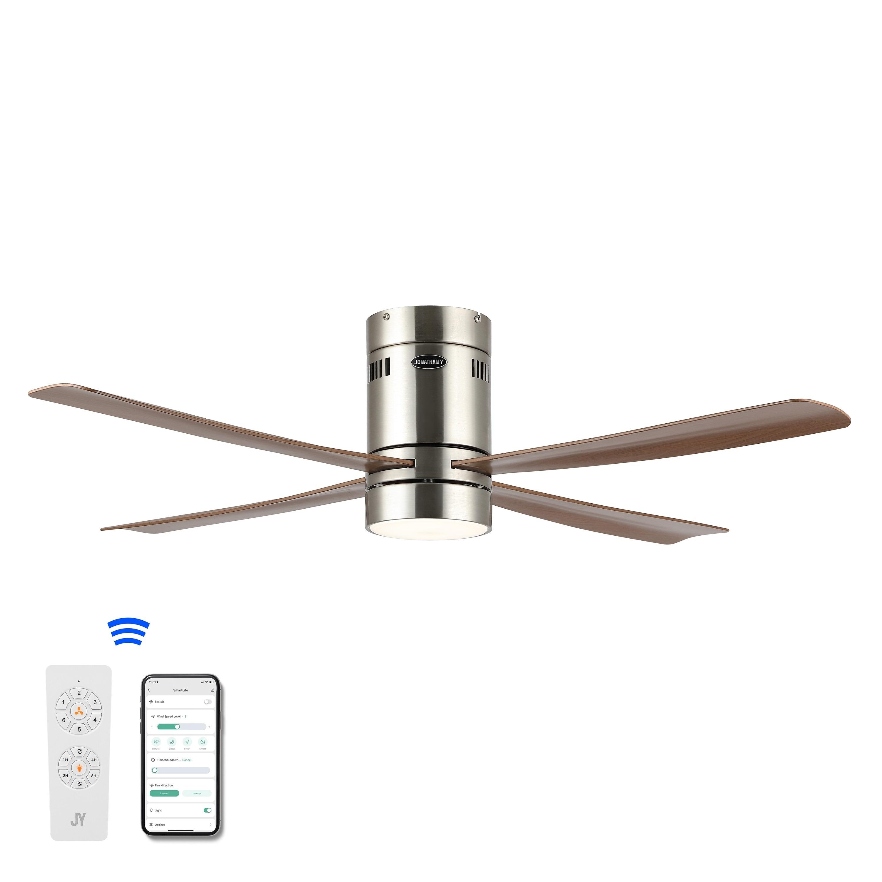 Jonathan Y Theo 52'' Ceiling Fan with LED Lights
