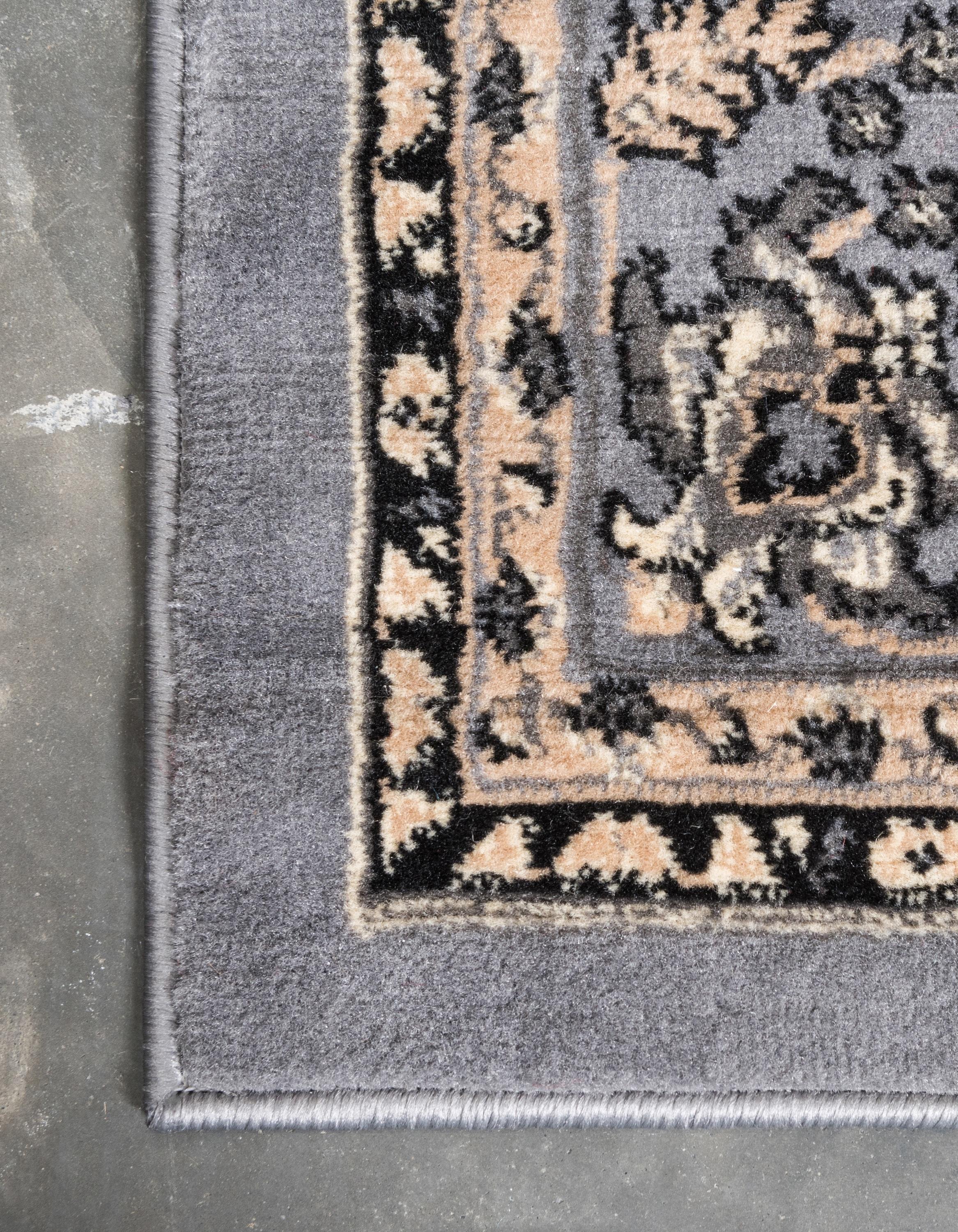Unique Loom 6' 0 x 9' 0 Sialk Hill Washington Gray Area Rug