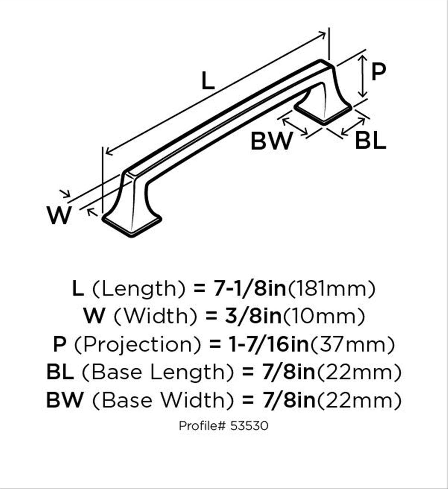 Mulholland 6 5/16" Center to Center Bar Pull