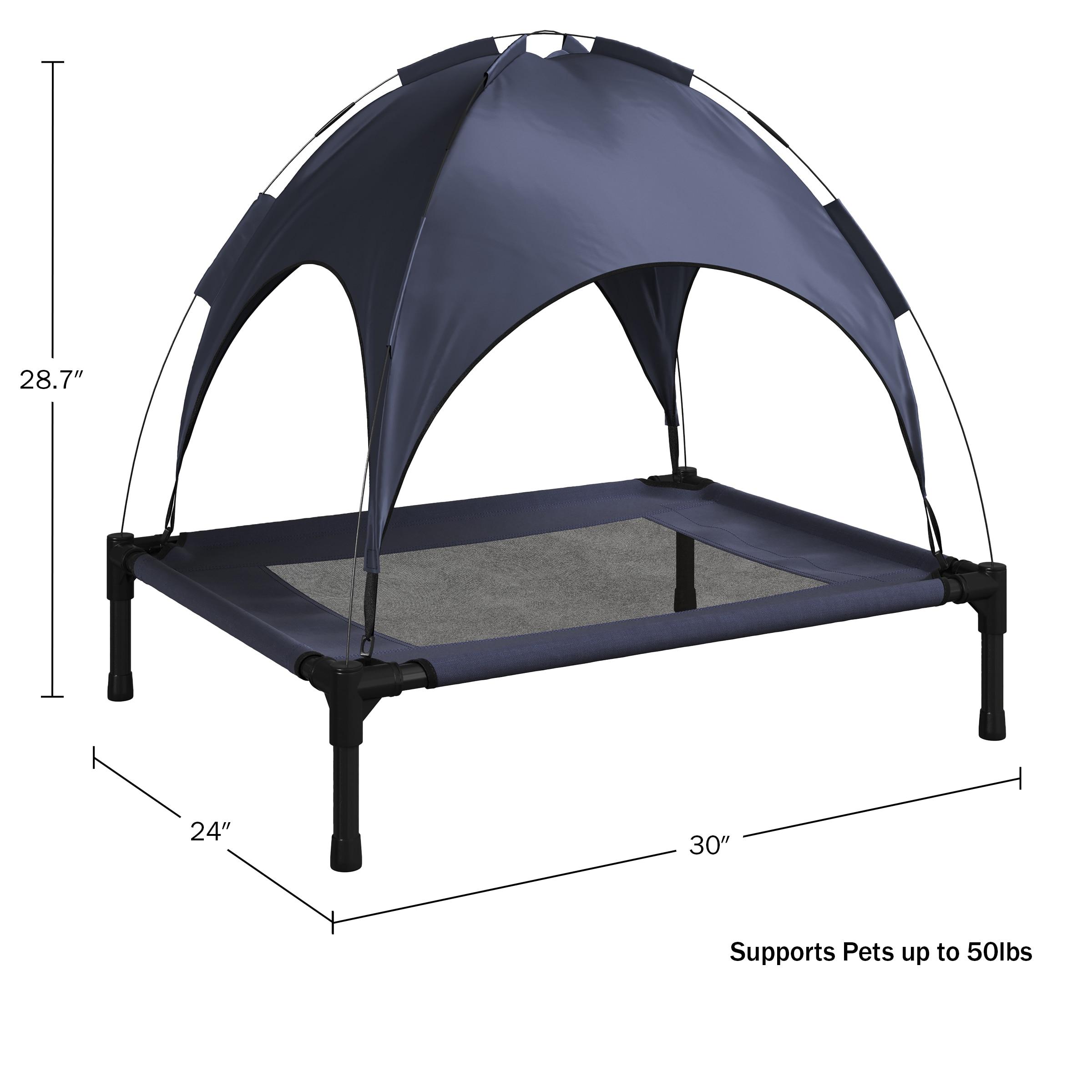 Petmaker PETMAKER 30x24 Elevated Dog Bed with Canopy