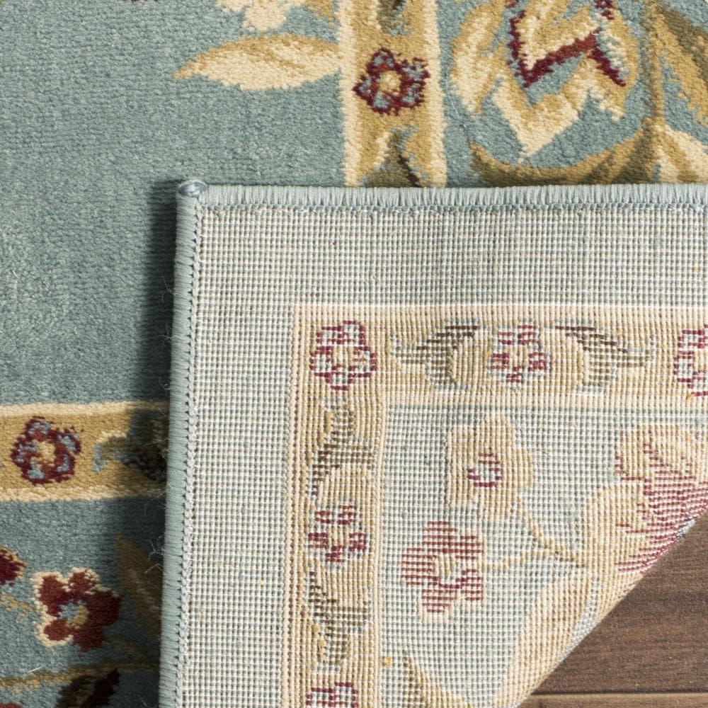 Lyndhurst LNH557 Power Loomed Area Rug - Blue/Blue - 6'7"x6'7" - Safavieh
