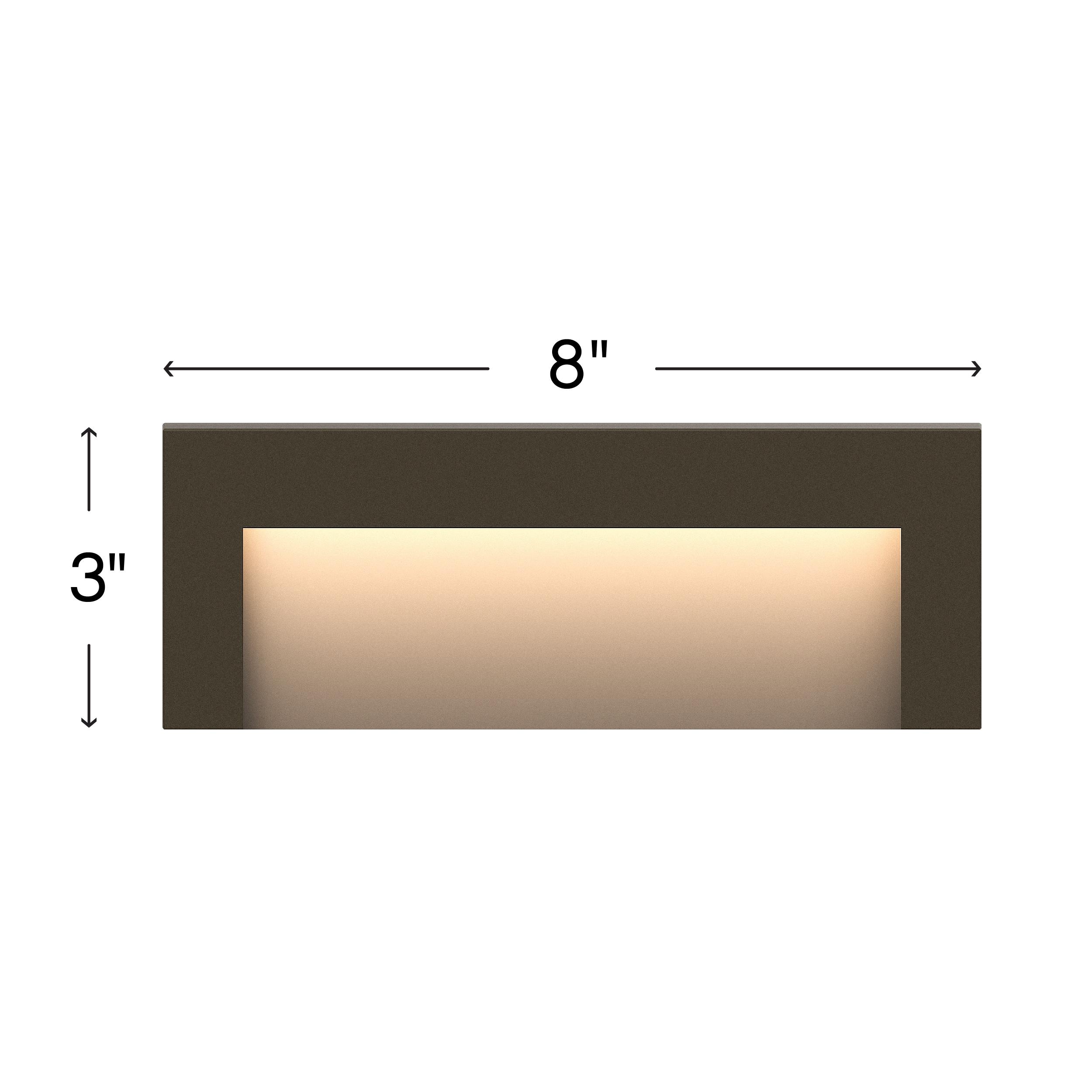 Taper Horizontal Low Voltage Integrated LED Deck Light