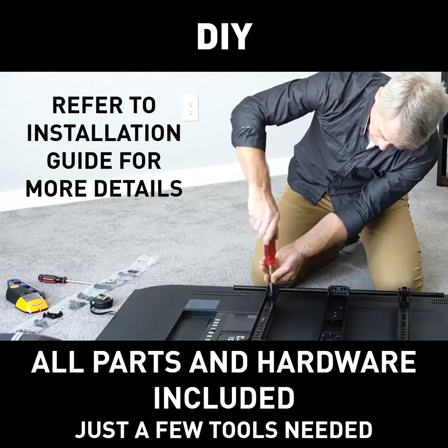 SANUS Full Motion TV Mount - Single Stud 19 to 40 inch TV Wall Mount Tilts, Extends & Swivels - Easy DIY Install Includes All Hardware & Post Install Leveling - Great for Corners