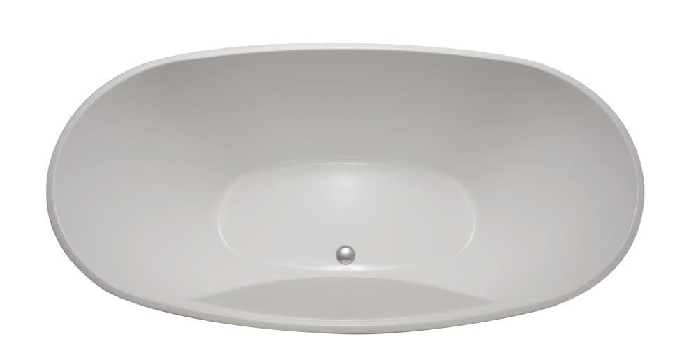 Breanne Studio 60" x 36" Freestanding Soaking Acrylic Bathtub