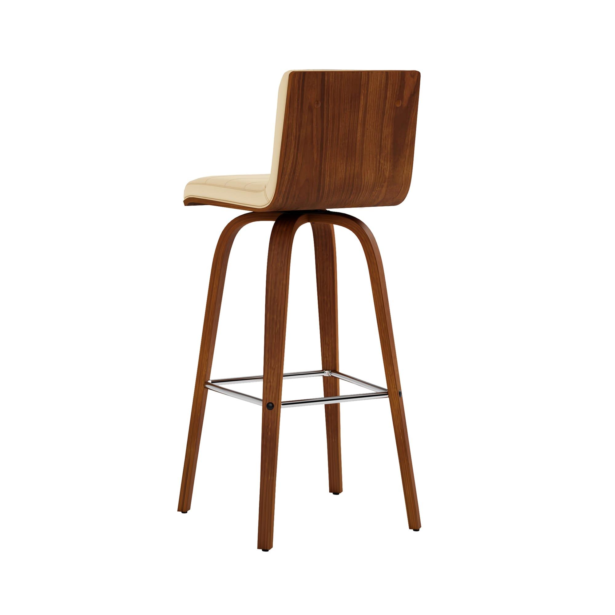 Hiram Solid Wood Swivel Bar & Counter Stool