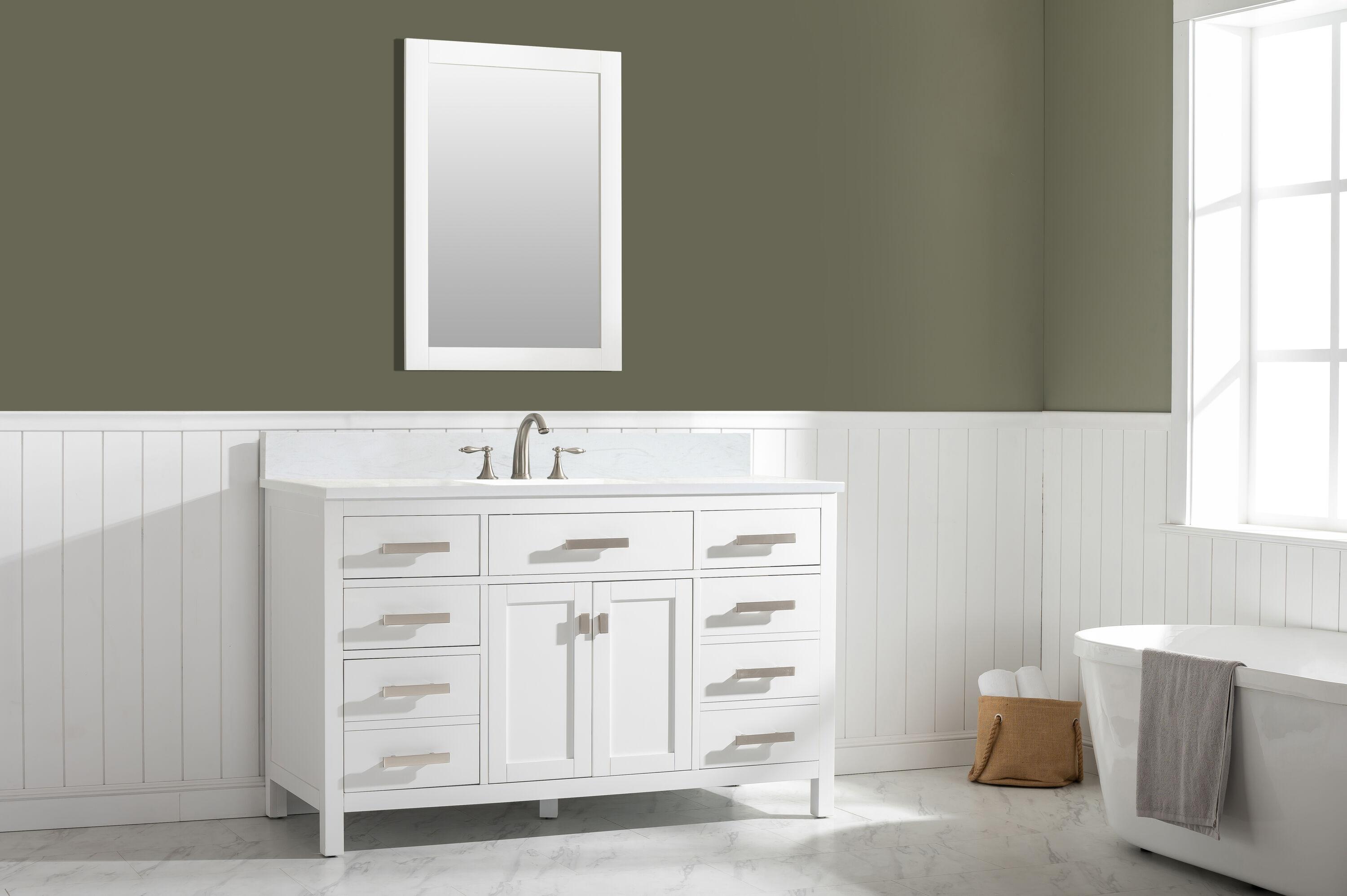 Design Element Valentino 54" Single Sink Vanity in White
