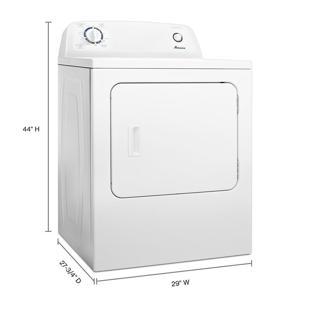 Amana 6.5 cu ft Electric Dryer in White