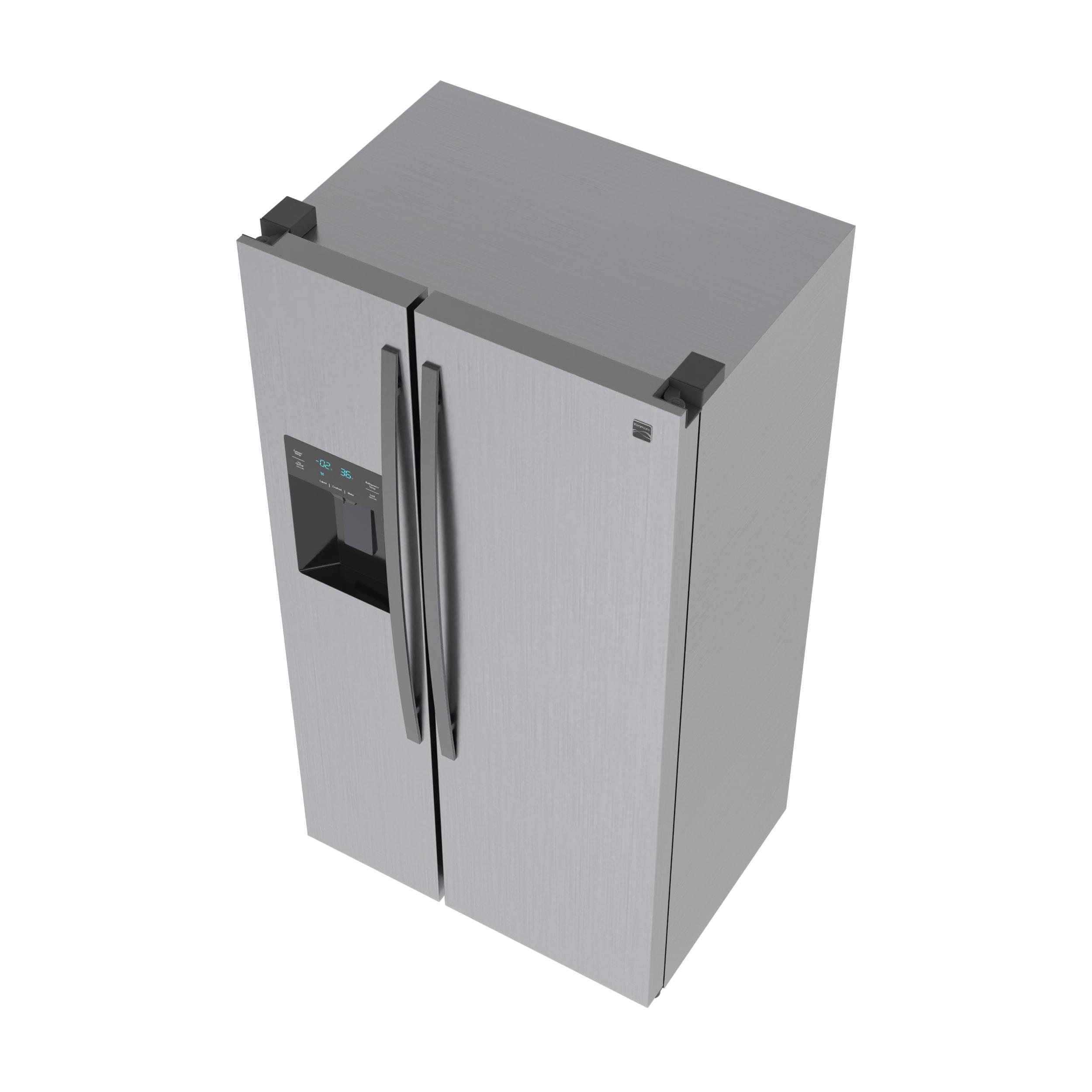 Kenmore 20 Cu. ft. 36-inch Depth Side-by-Side ENERGY STAR® Refrigerator/Freezer, Stainless Steel