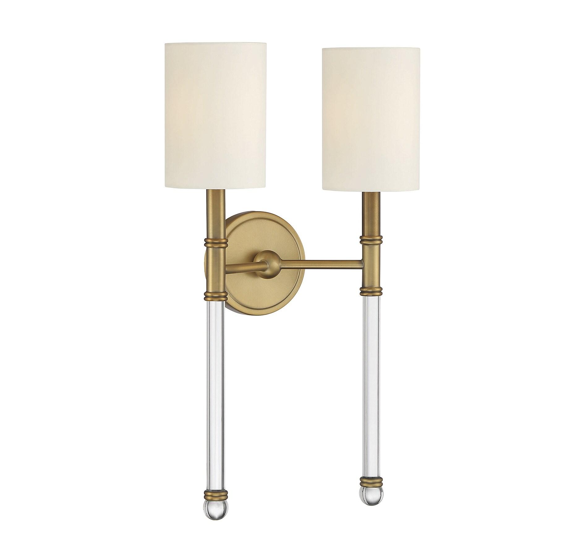 Savoy House Fremont 2 - Light Wall Light in  Warm Brass