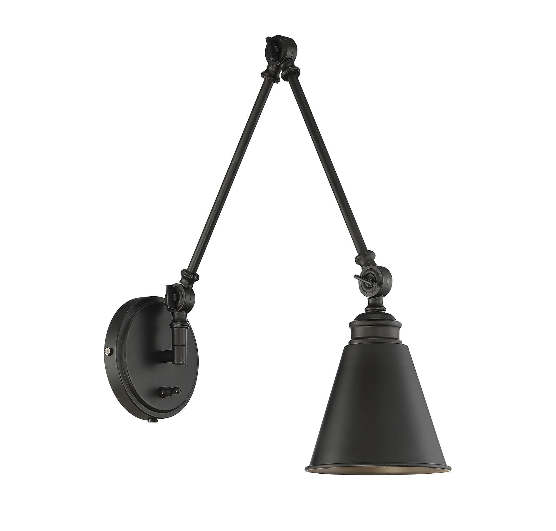 Savoy House Morland 1 - Light Swing Arm Lamp in  Matte Black