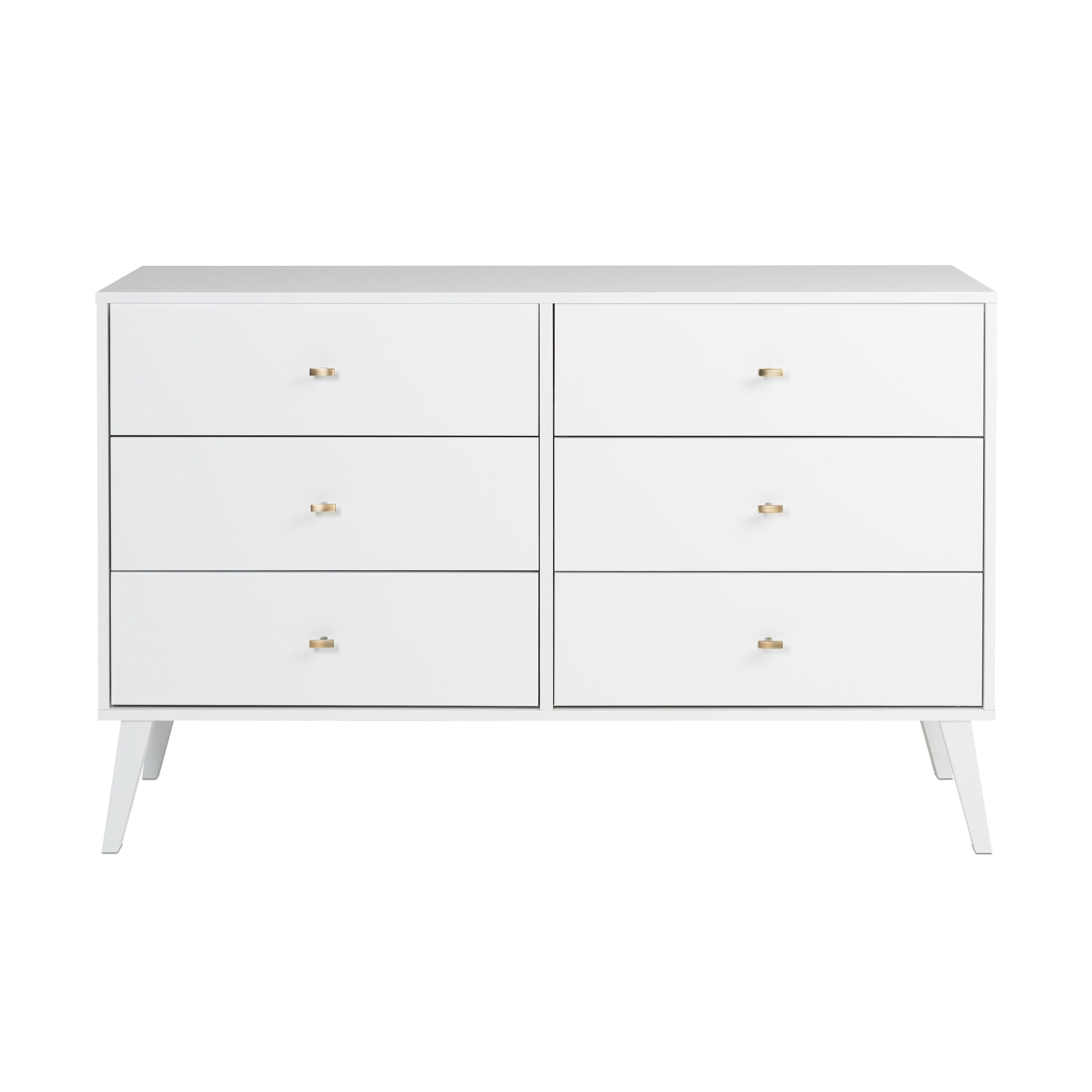 Ergode Milo 6-drawer Dresser, White