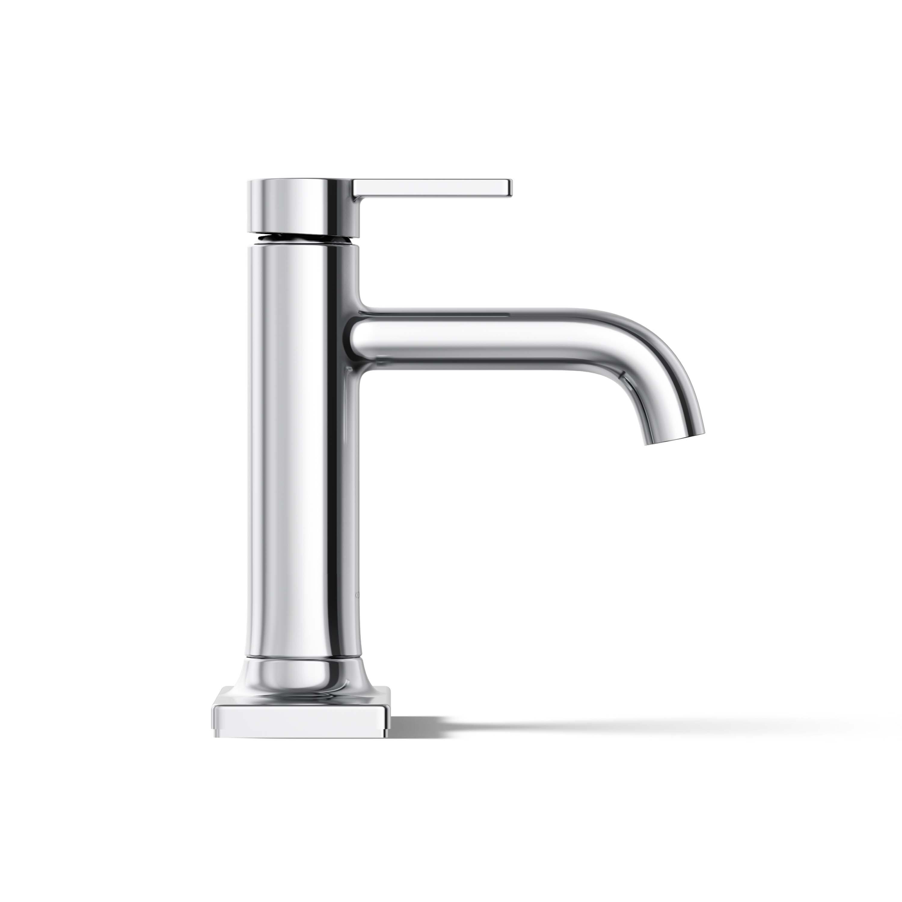 Polished Chrome Single-Handle Bathroom Sink Faucet