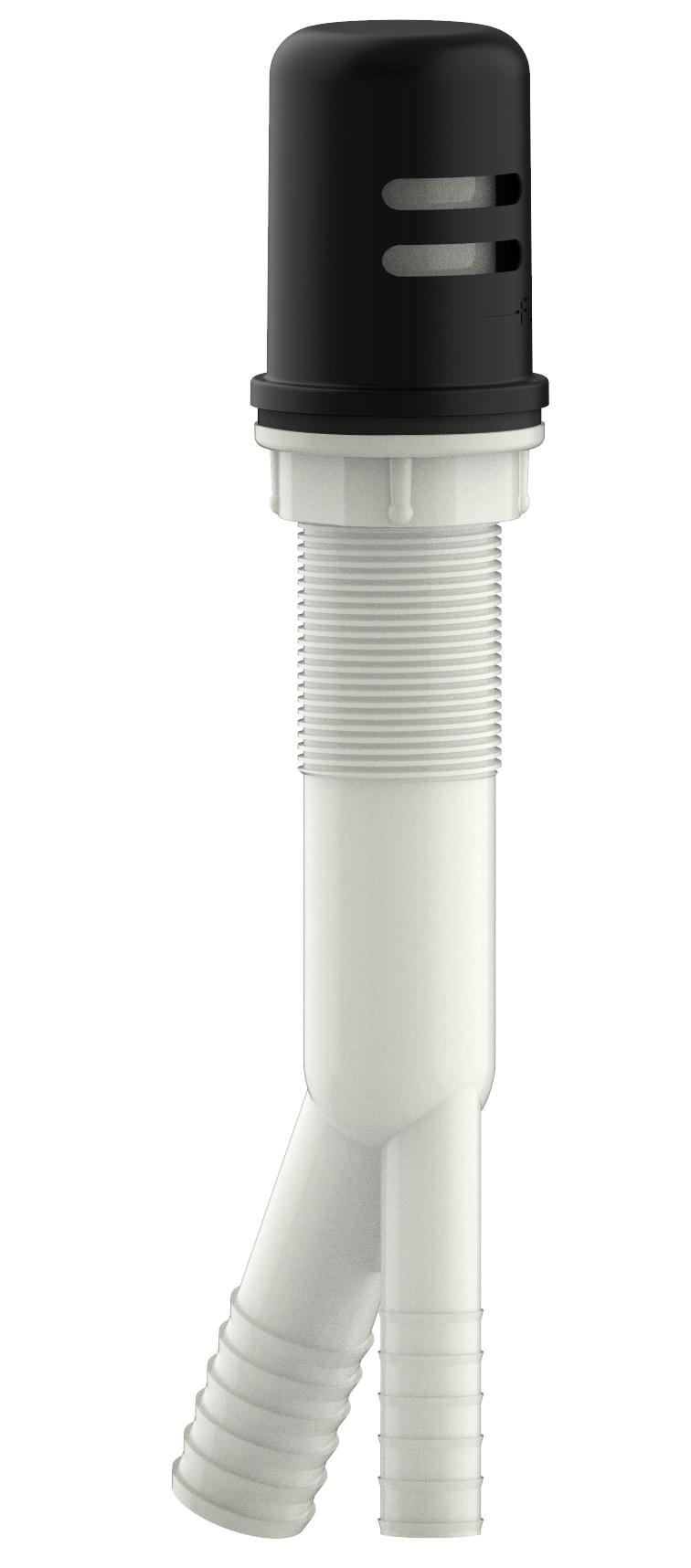 Design House 557702 Dish Washer Air Gap with Cover, Prevent Drain Water Back up, Matte Black