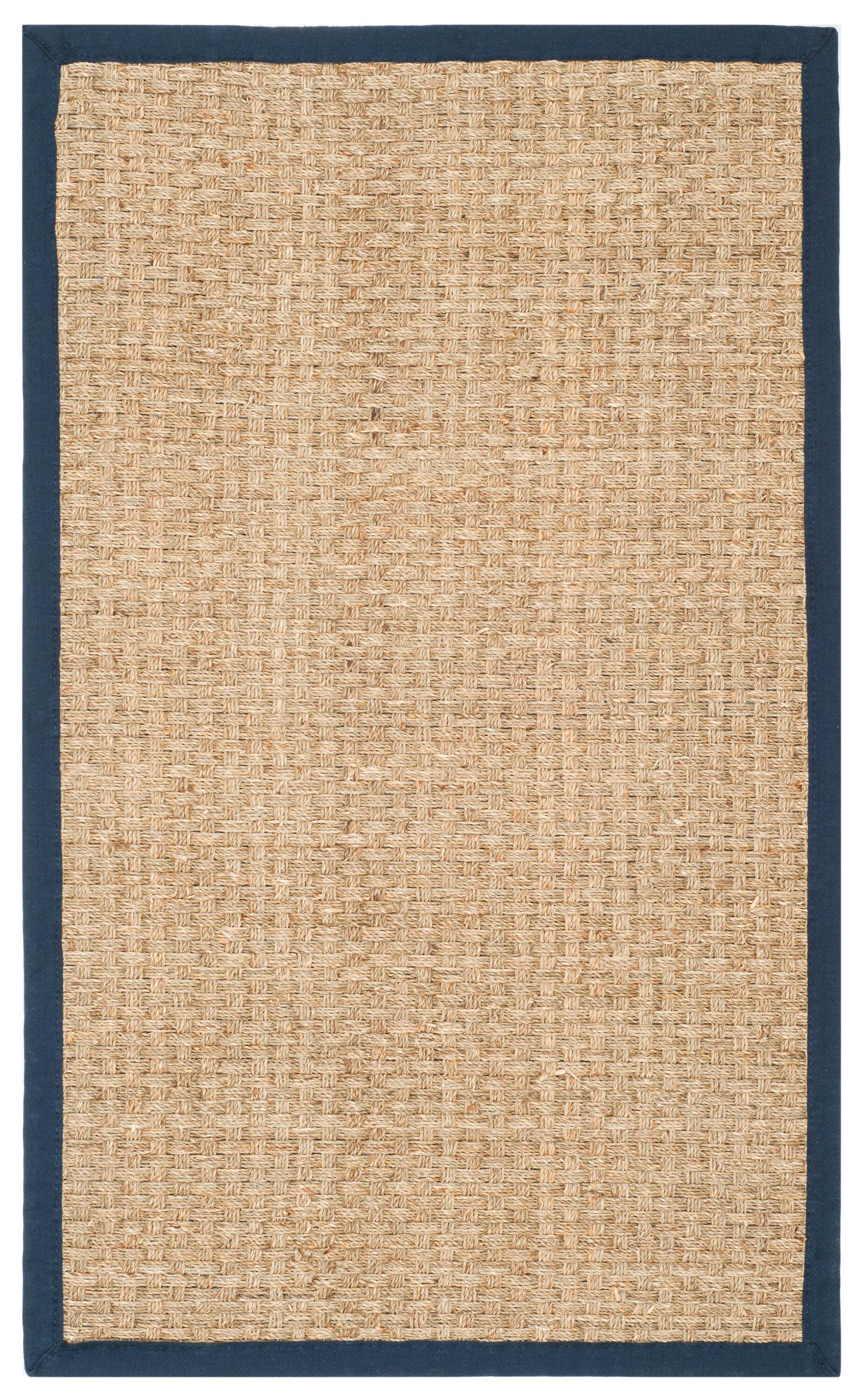 Natural Fiber NF114 Power Loomed Indoor Accent Rug - Natural/Blue - 3'x5' - Safavieh.