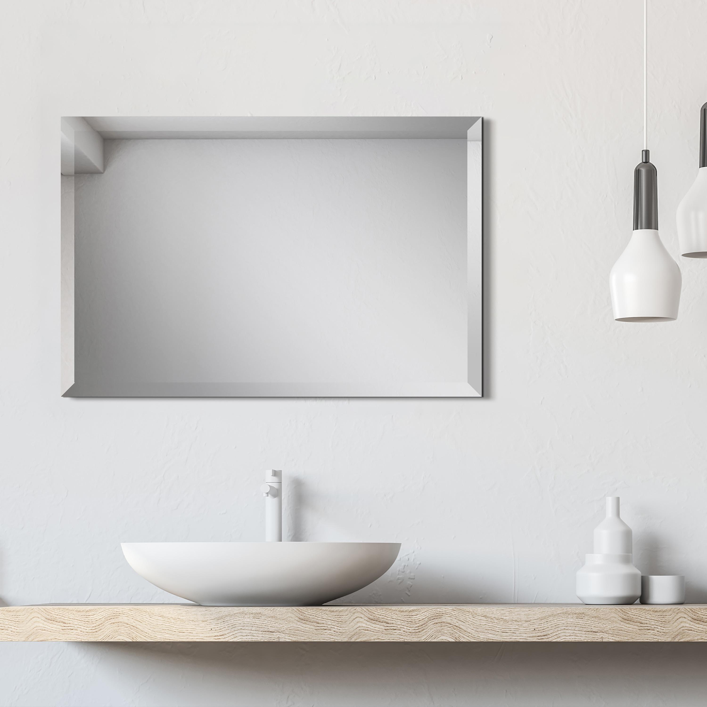 Empire Art Direct Frameless Beveled Prism Wall Mirror - Clear 20 in. x 0.39 in. x 30 in.