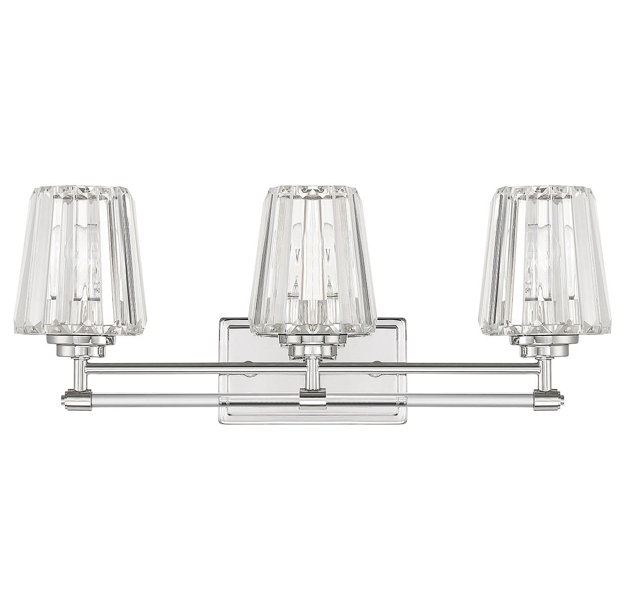 Savoy House Garnet 3 - Light Vanity in  Polished Nickel