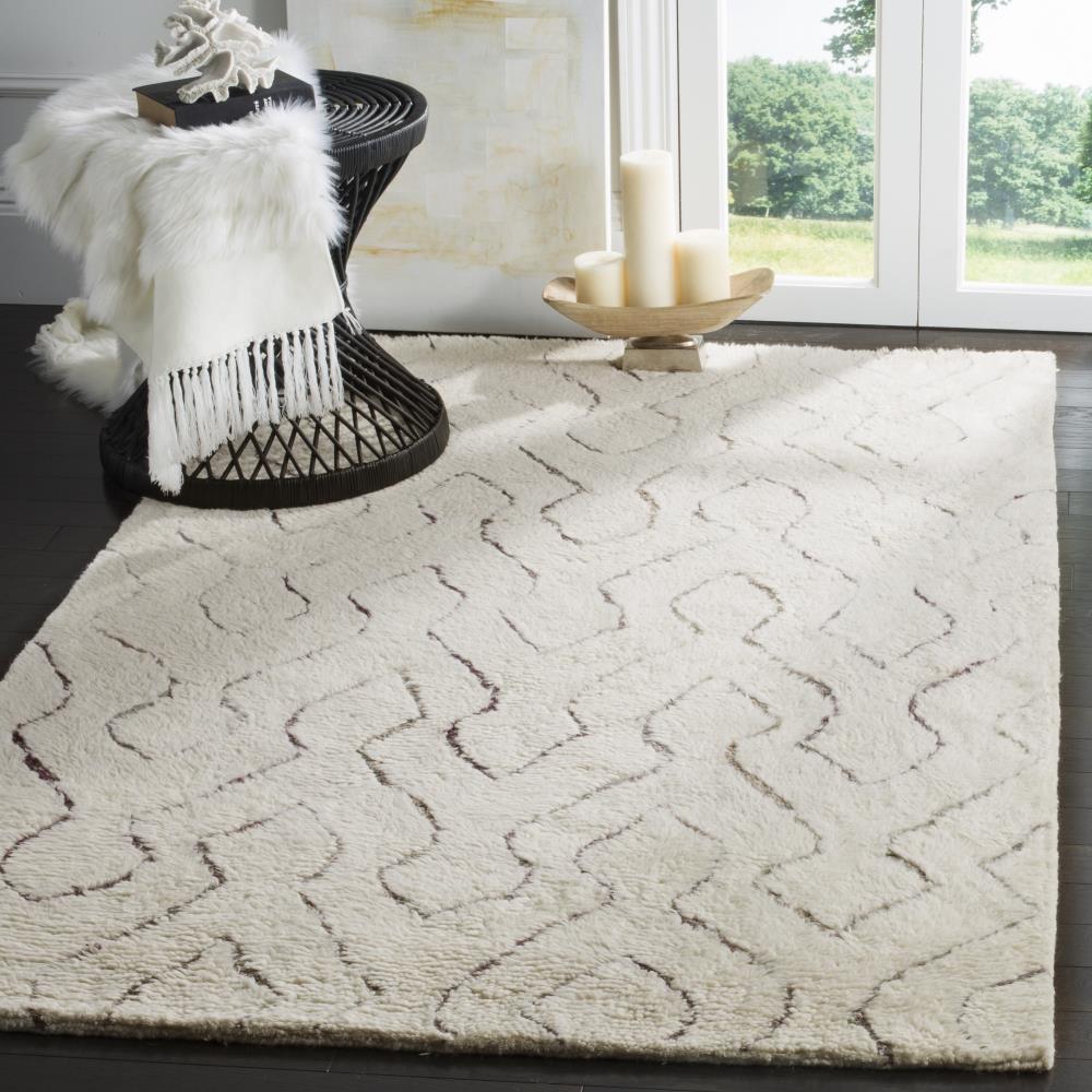 Casablanca CSB211 Hand Tufted Indoor Area Rug - Ivory/Multi - 5'x8' - Safavieh