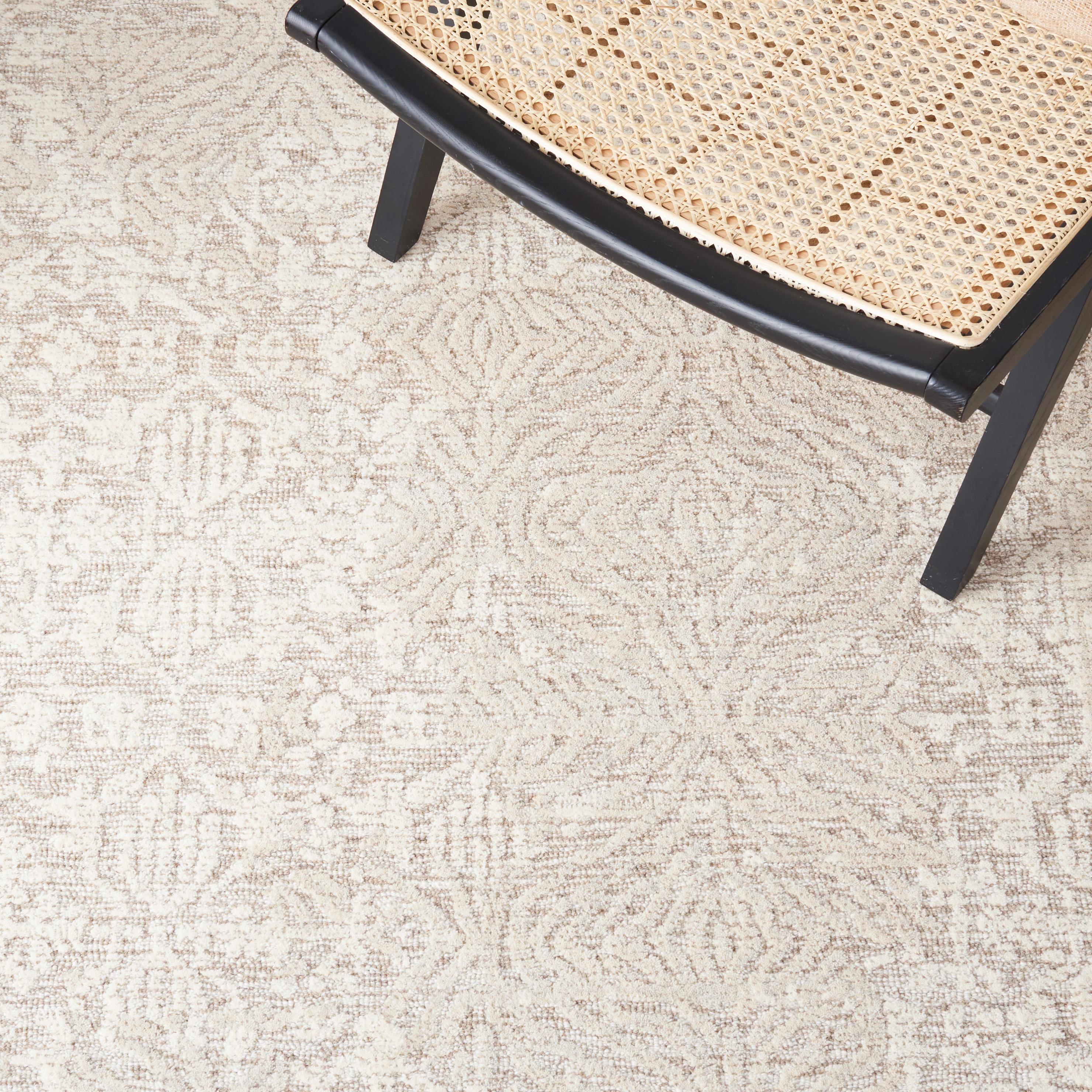 Metro MET905 Hand Tufted Area Rug - Natural/Ivory - 8'x10' - Safavieh.