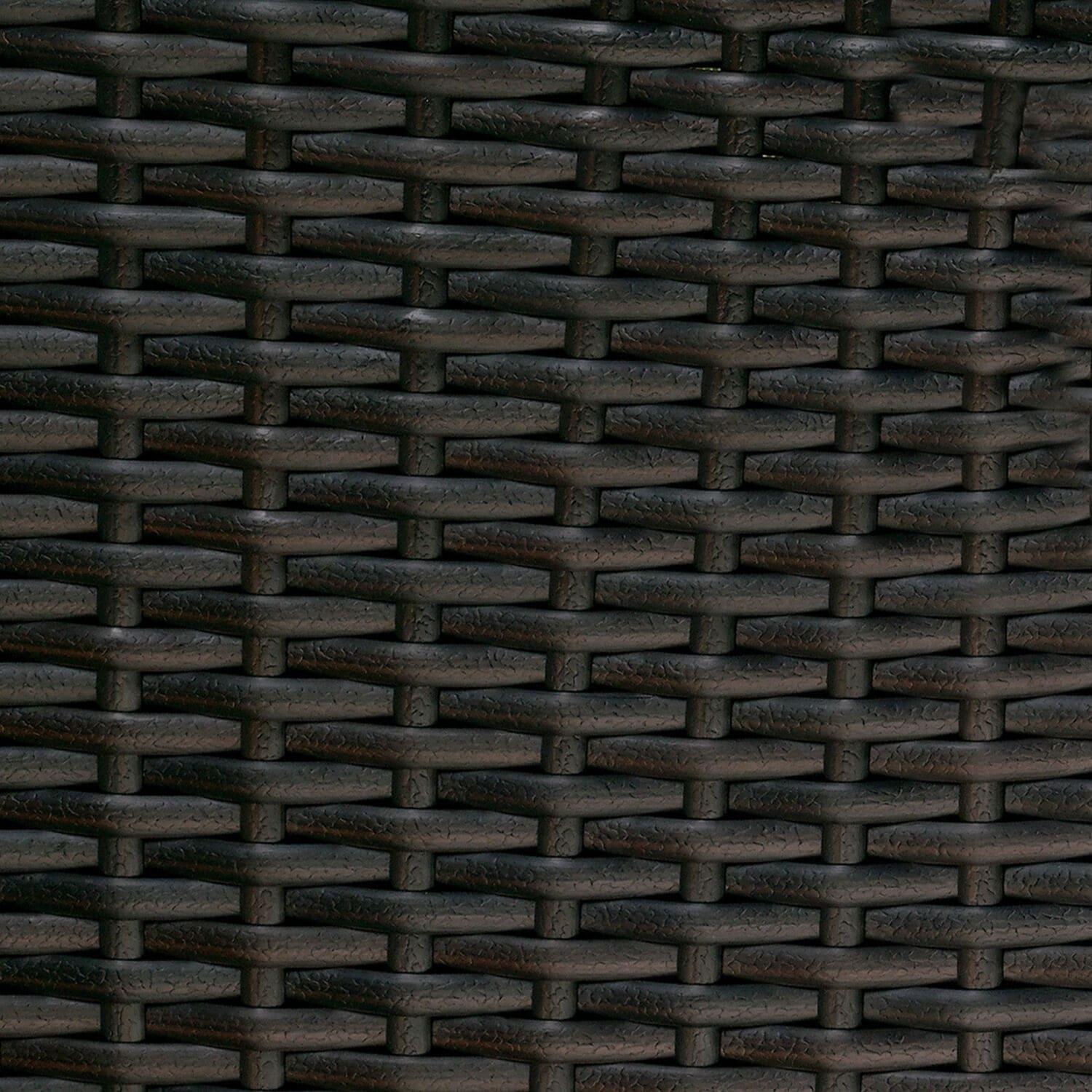 Hanover Strathmere Wicker and Steel Outdoor Patio Lounge Chair, Cilantro Green