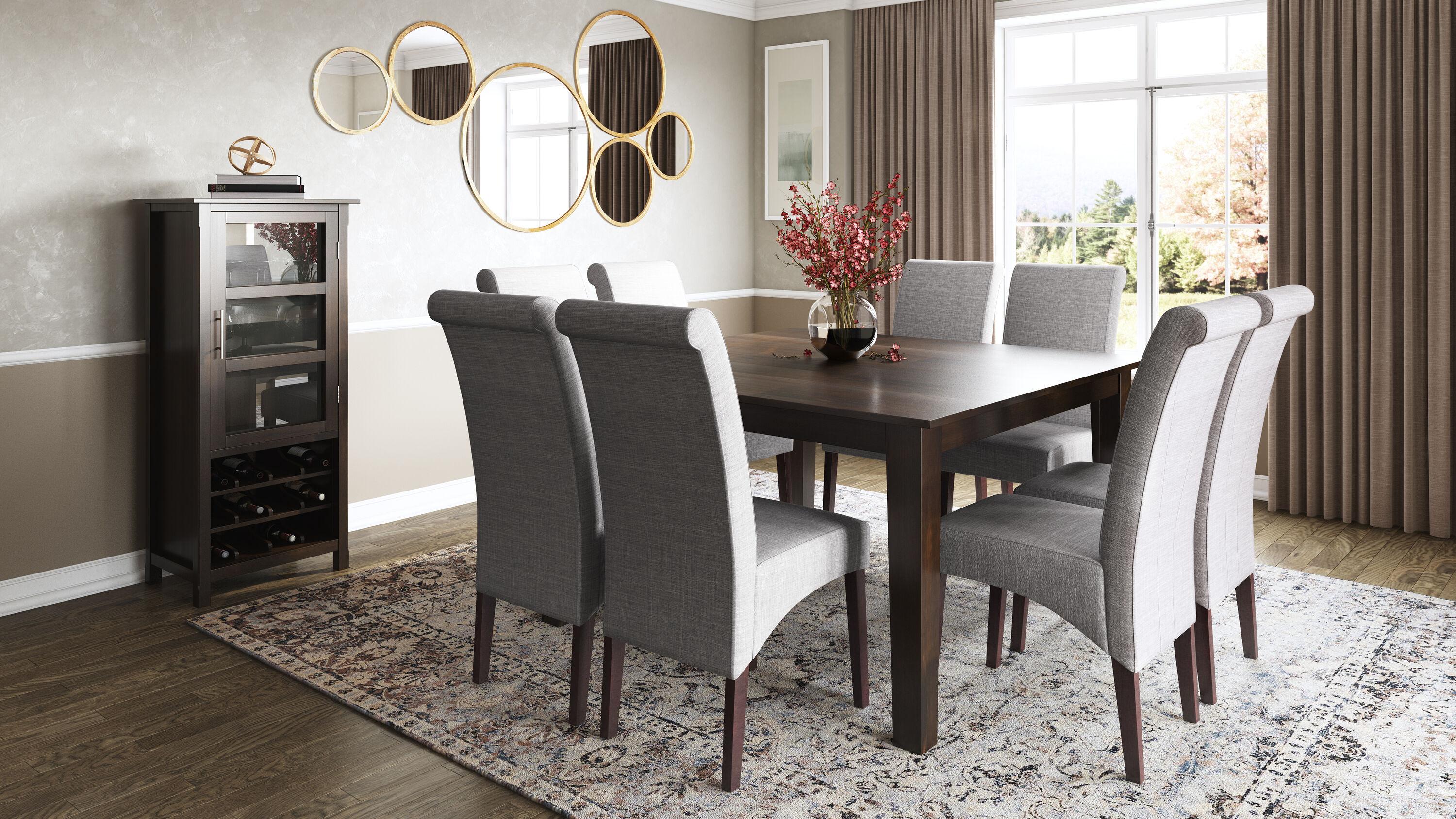 Simpli Home Eastwood Solid Wood Dining Table, Contemporary Style