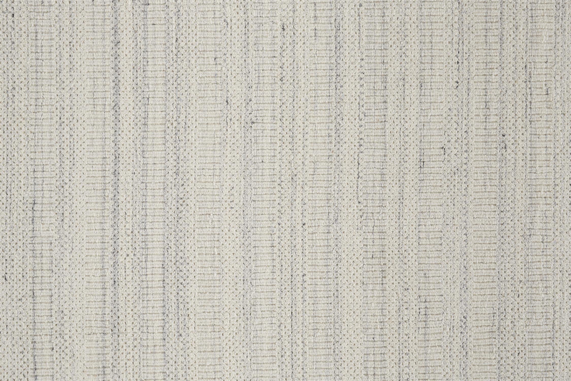 Handmade Reversible Gray Wool Rectangular Area Rug