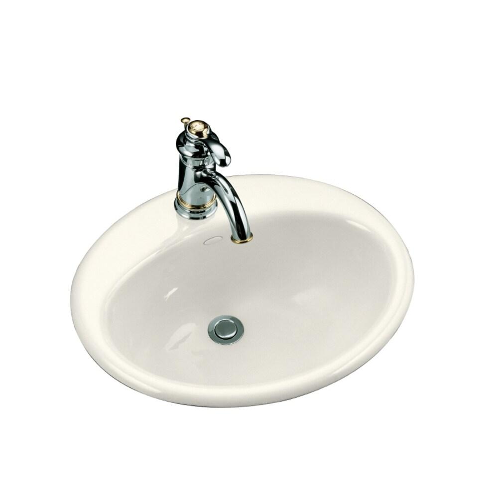 Farmington Self-Rimming Bathroom Sink with Single Hole Faucet Drilling