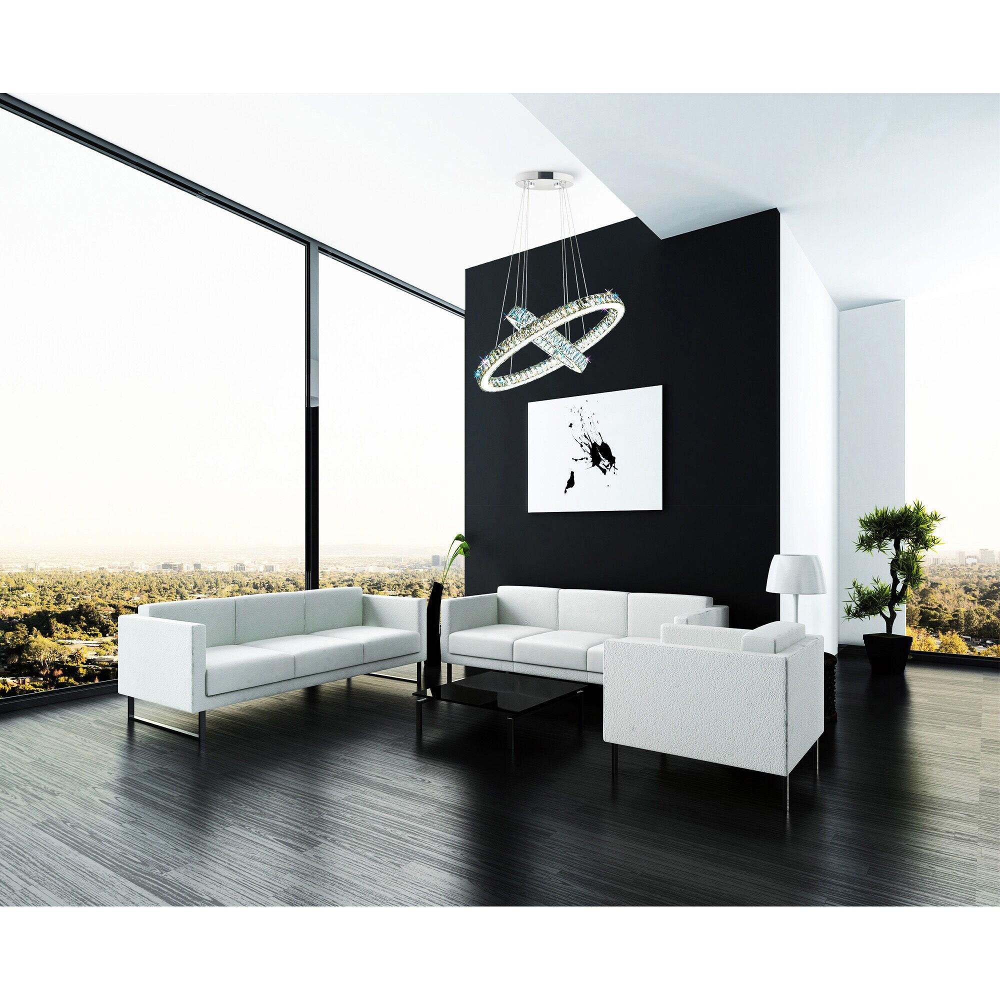 CWI Lighting Florence LED Chandelier With Chrome Finish