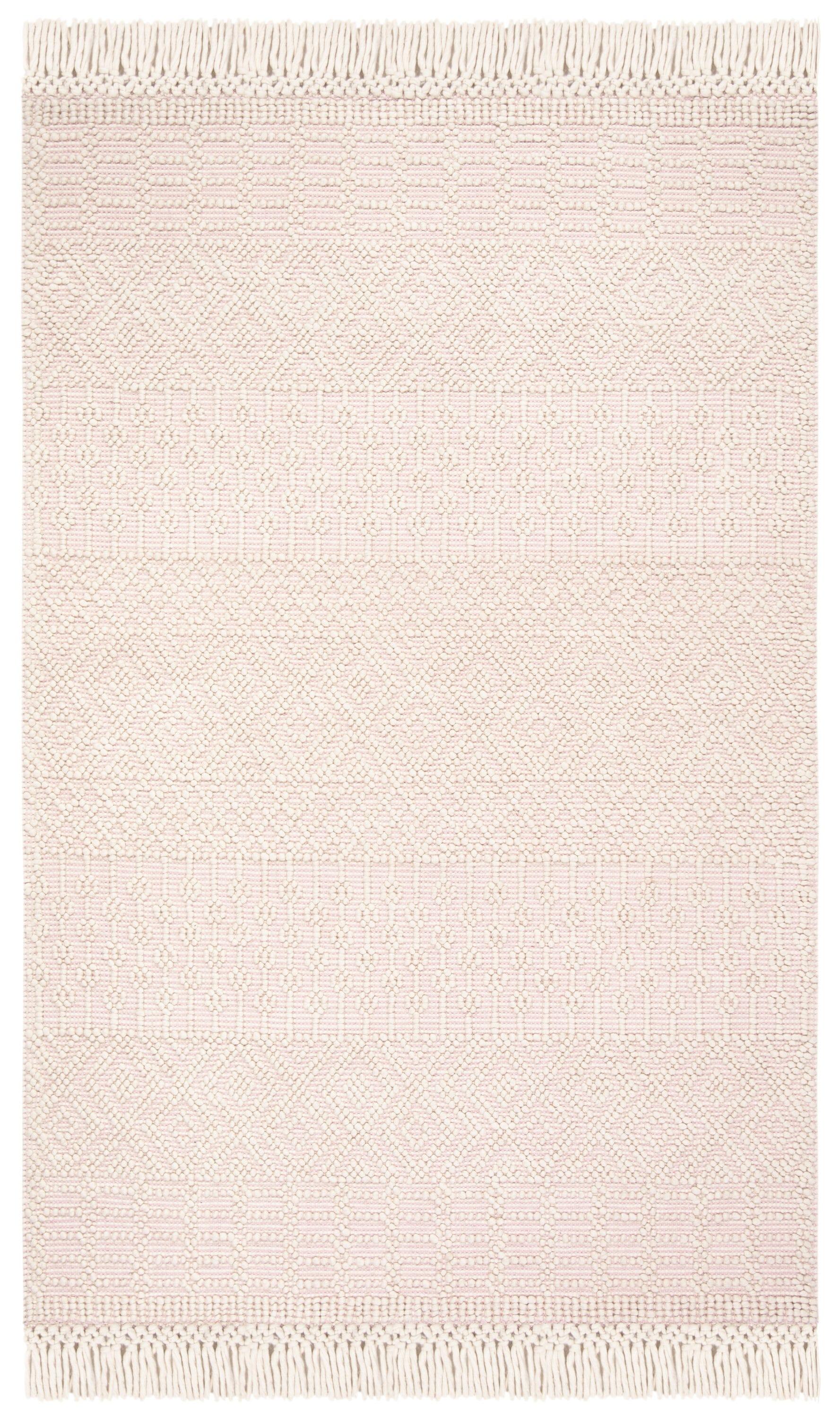 Natura NAT852 Hand Loomed Indoor Area Rug - Ivory/Pink - 9' Round - Safavieh
