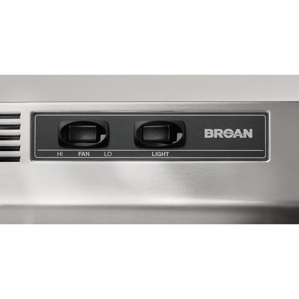 Broan NuTone 30" Steel 190 CFM Ductless (Non-Vented) Under Cabinet Range Hood with Charcoal Filter