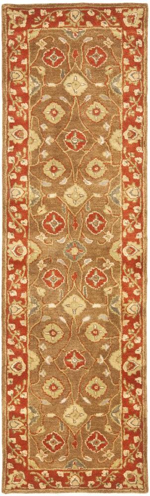 Heritage HG963 Handmade Runner Rug - 2'3"x12' - Beige/Rust - Safavieh